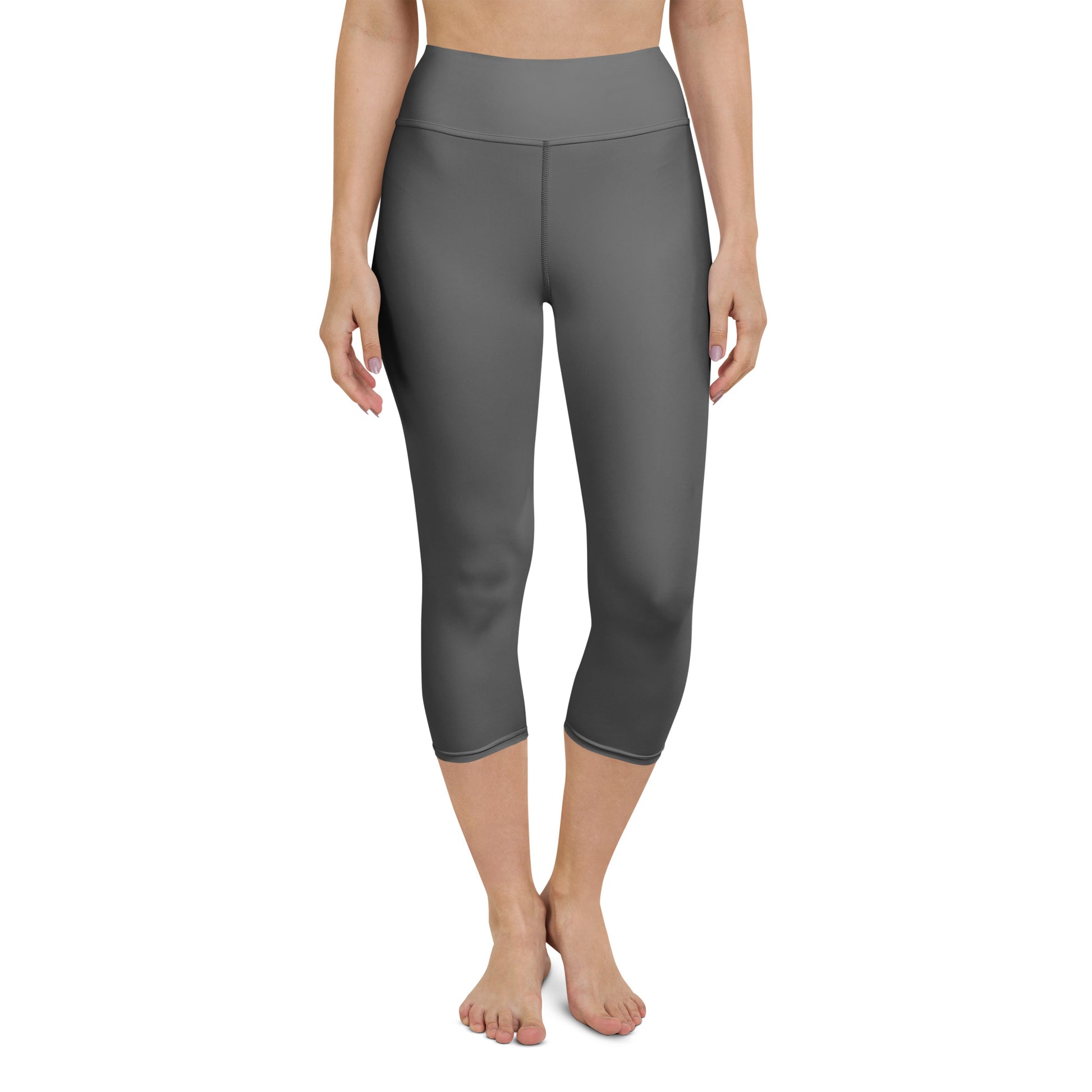 Grey Yoga Capri Leggings - Activewear Well