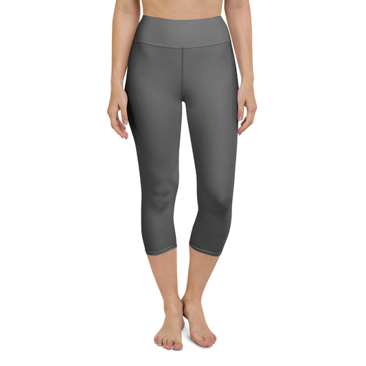 Grey Yoga Capri Leggings - Activewear Well