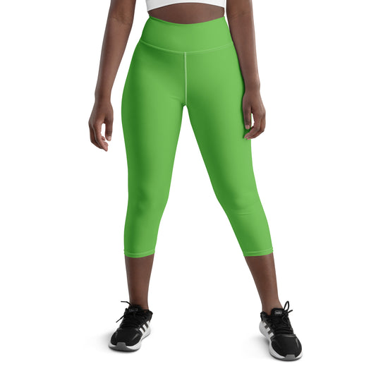 Kelly Green Yoga Capri Leggings - Activewear Well