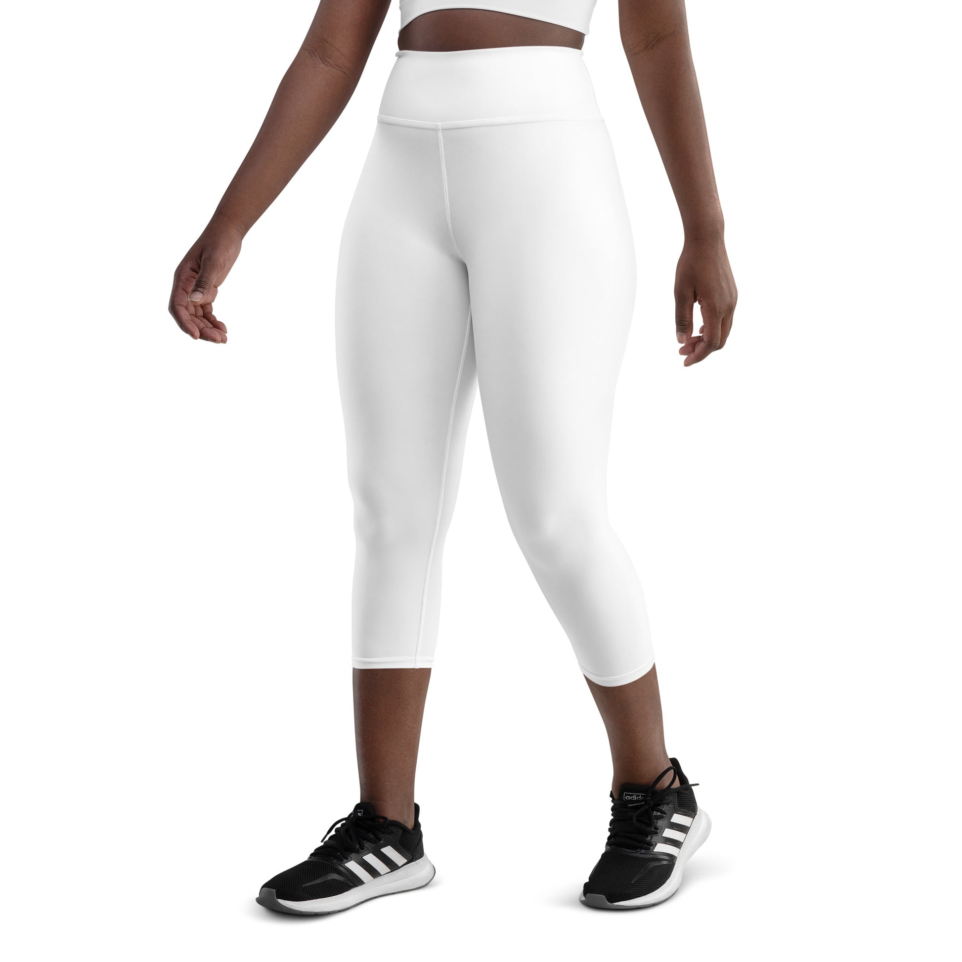 White Yoga Capri Leggings - Activewear Well