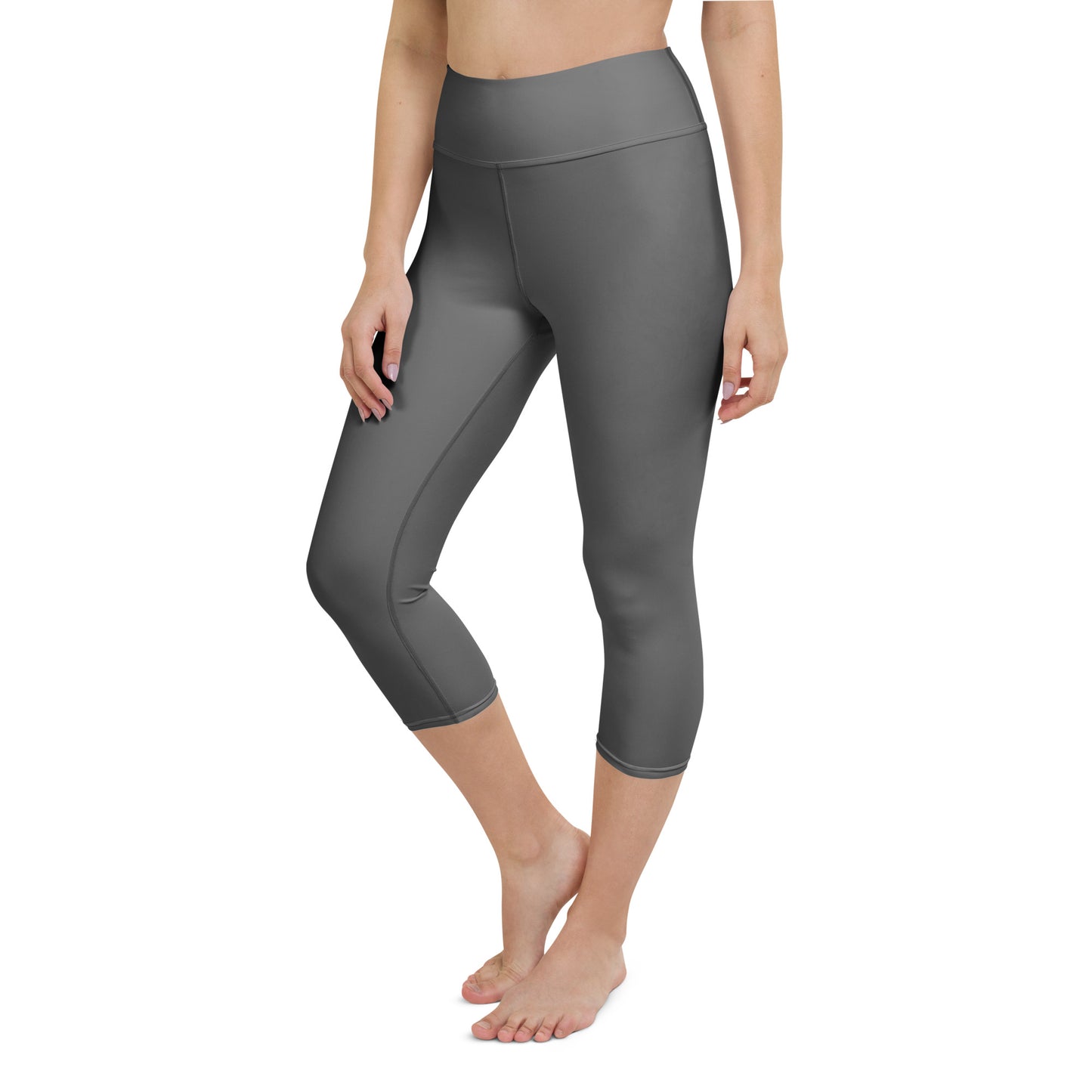 Grey Yoga Capri Leggings - Activewear Well