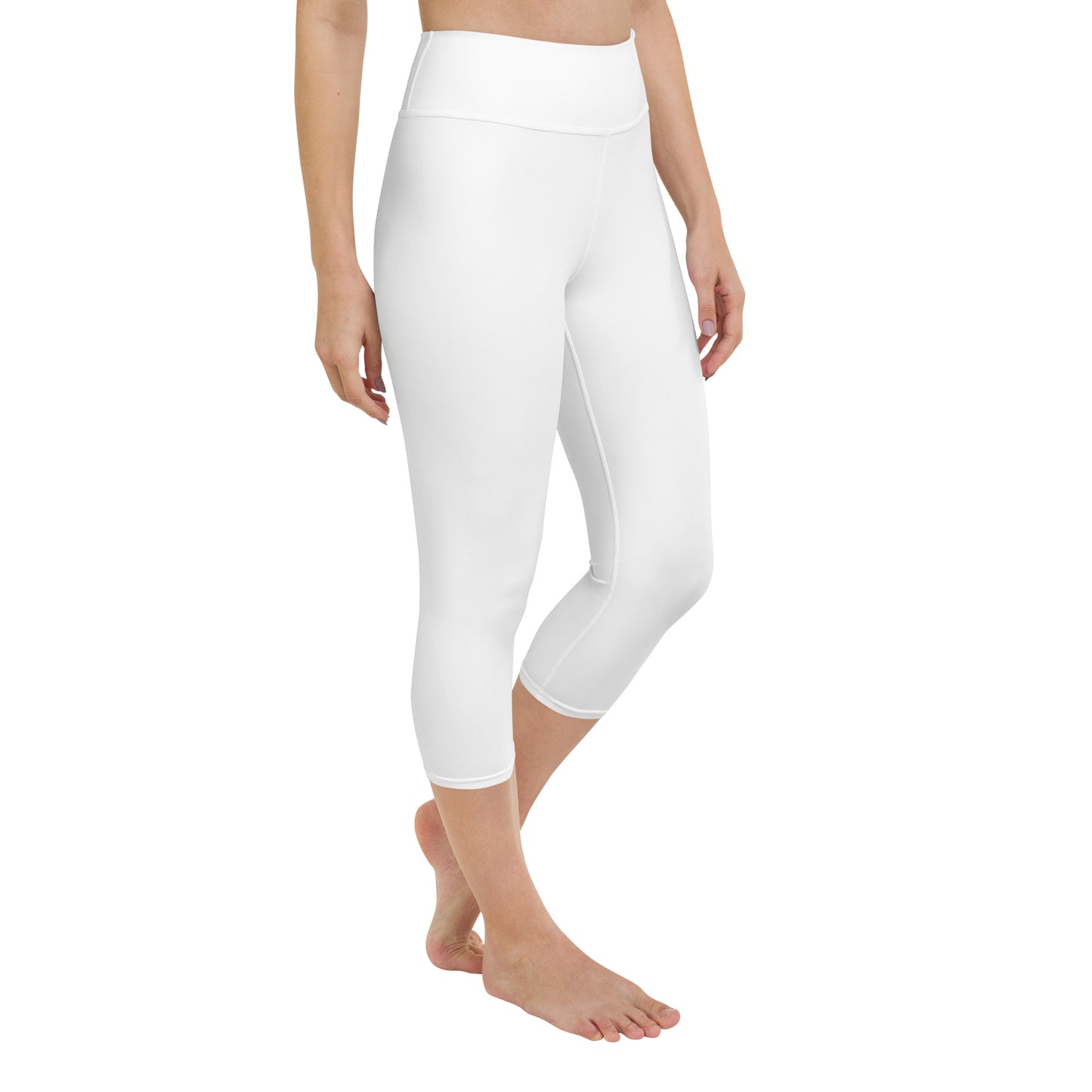White Yoga Capri Leggings - Activewear Well