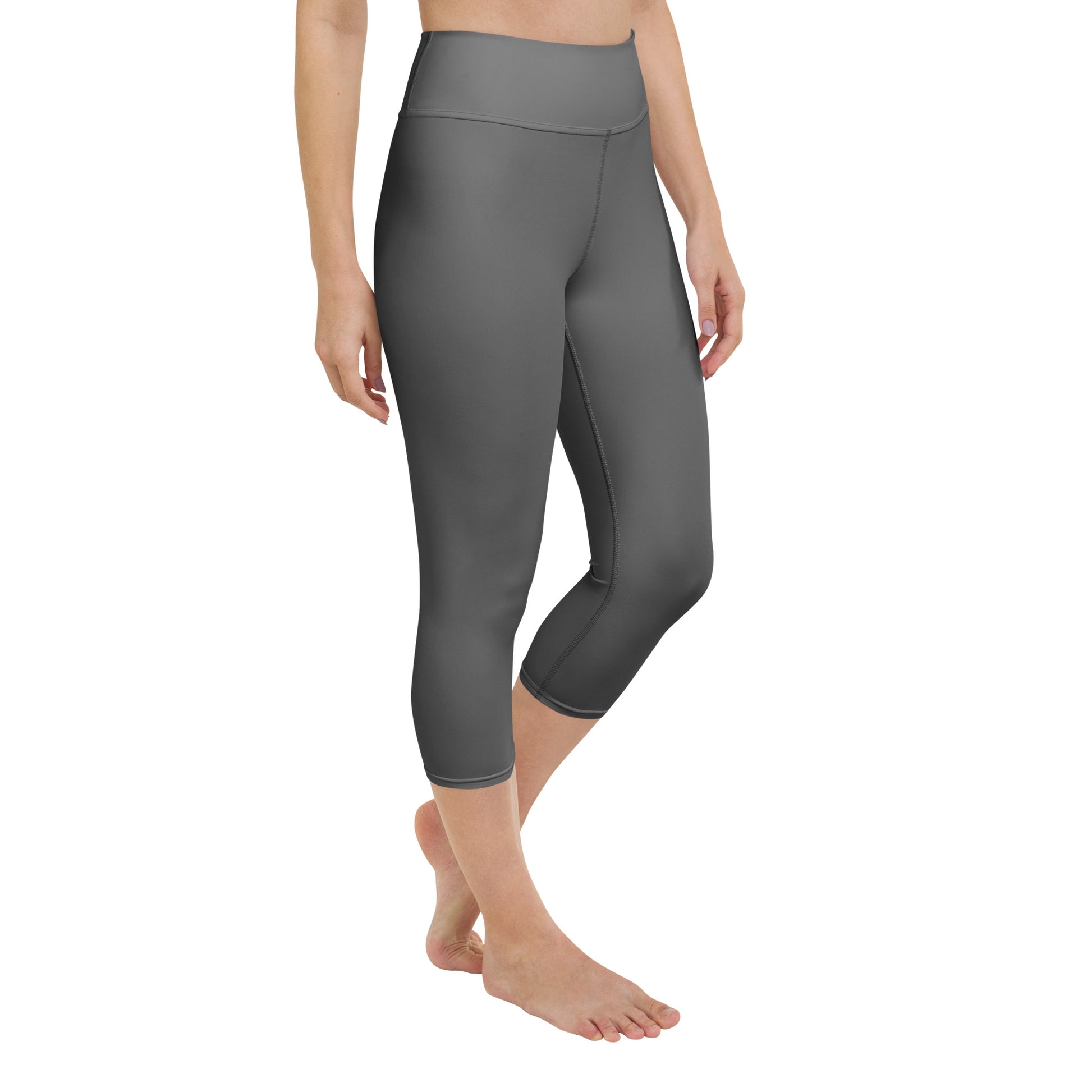 Grey Yoga Capri Leggings - Activewear Well