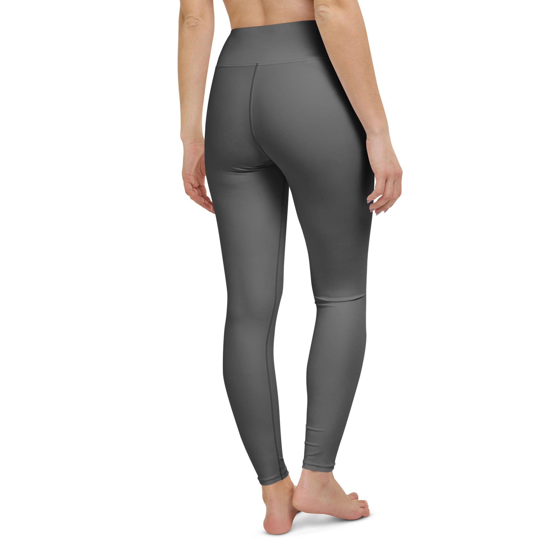 Grey High-Rise Yoga Leggings - Activewear Well
