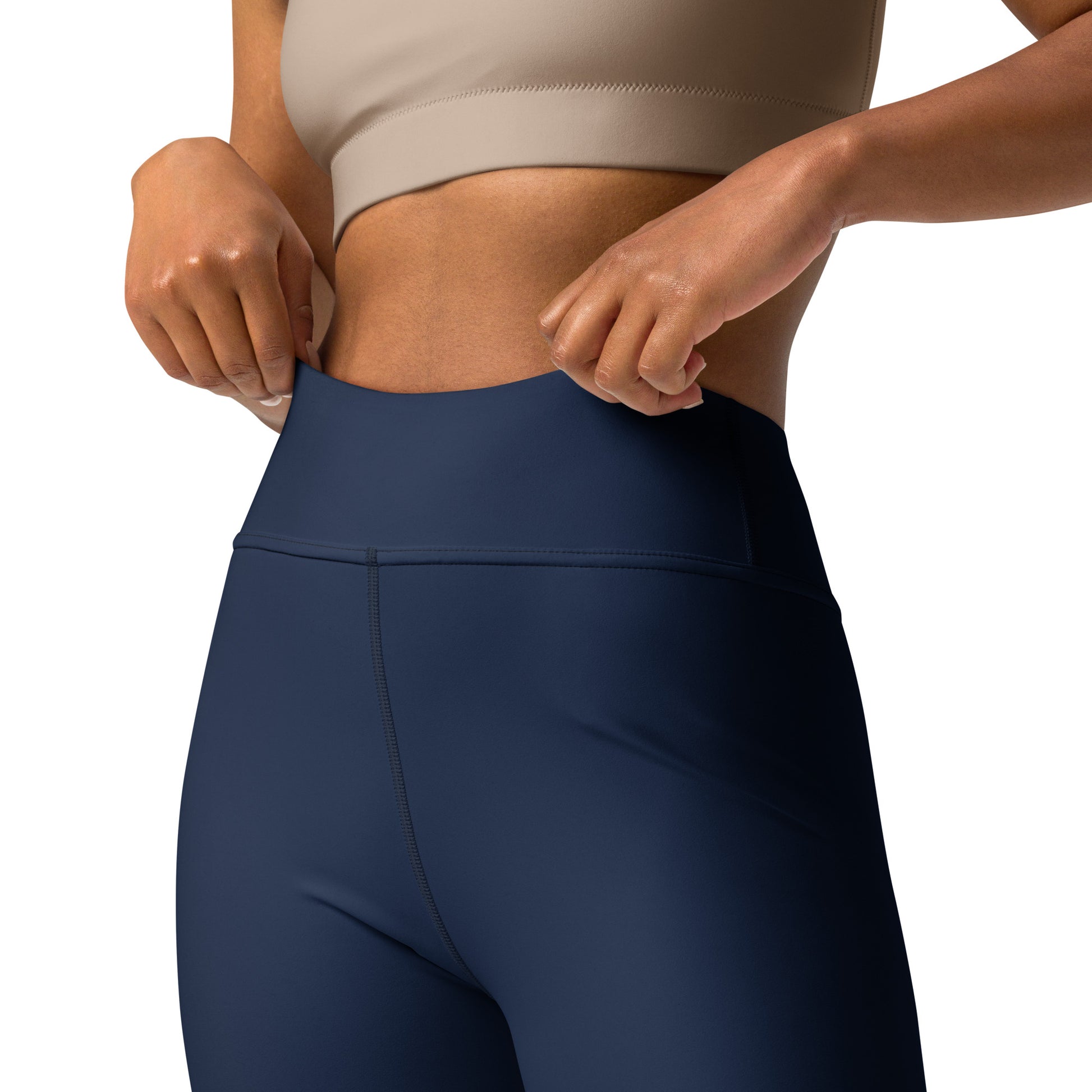 Navy High-Rise Yoga Leggings - Activewear Well