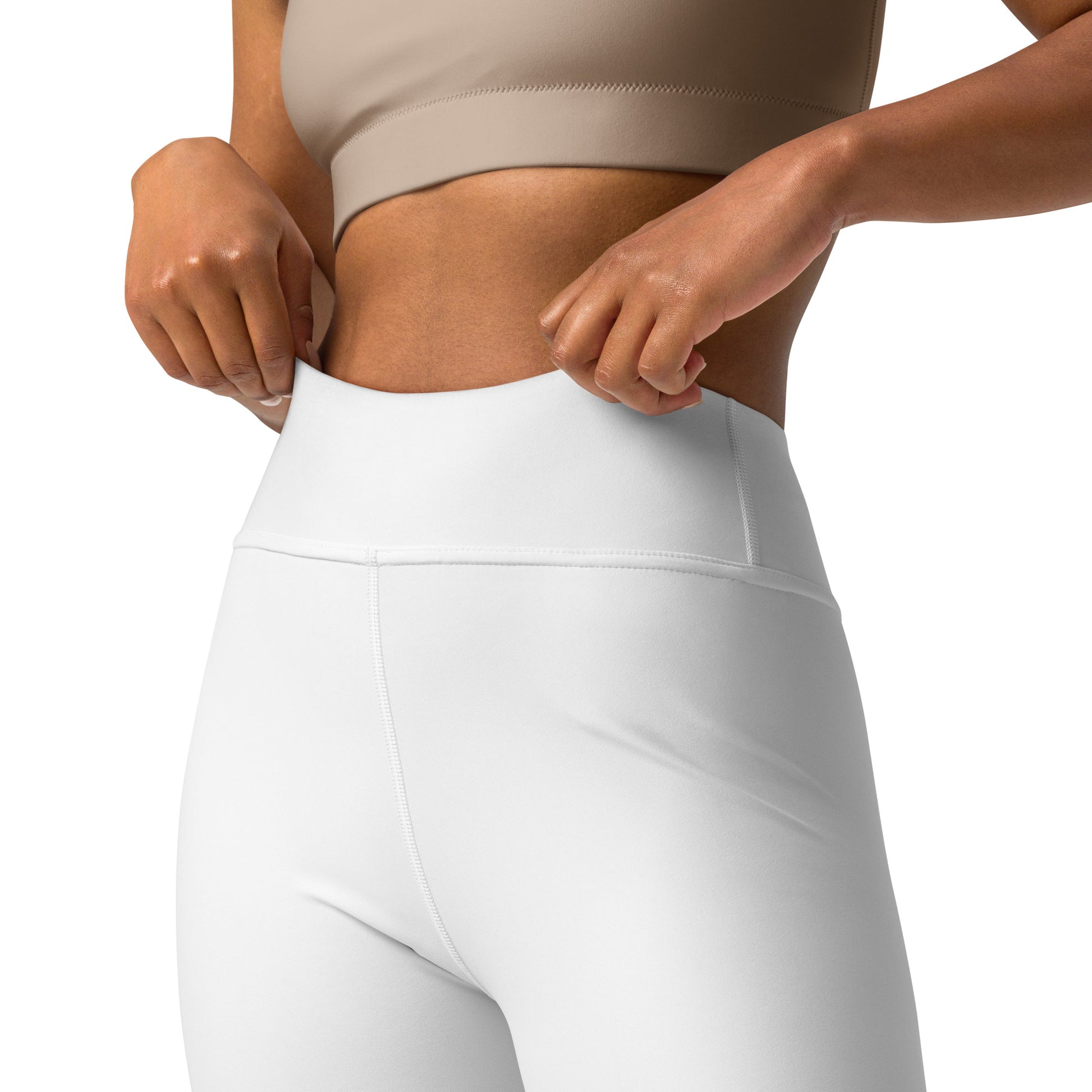 White High-Rise Yoga Leggings - Activewear Well