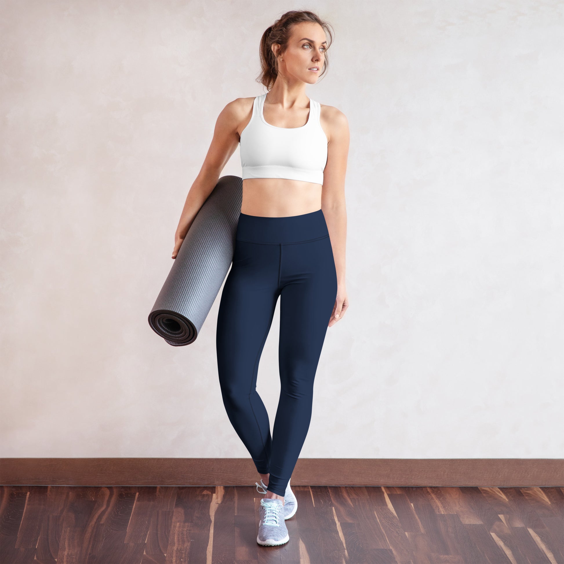 Navy High-Rise Yoga Leggings - Activewear Well