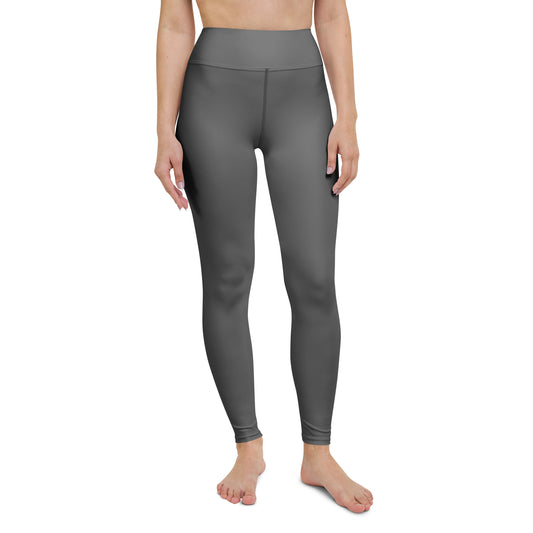 Grey High-Rise Yoga Leggings - Activewear Well