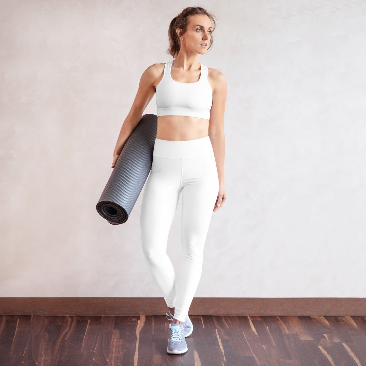 White High-Rise Yoga Leggings - Activewear Well