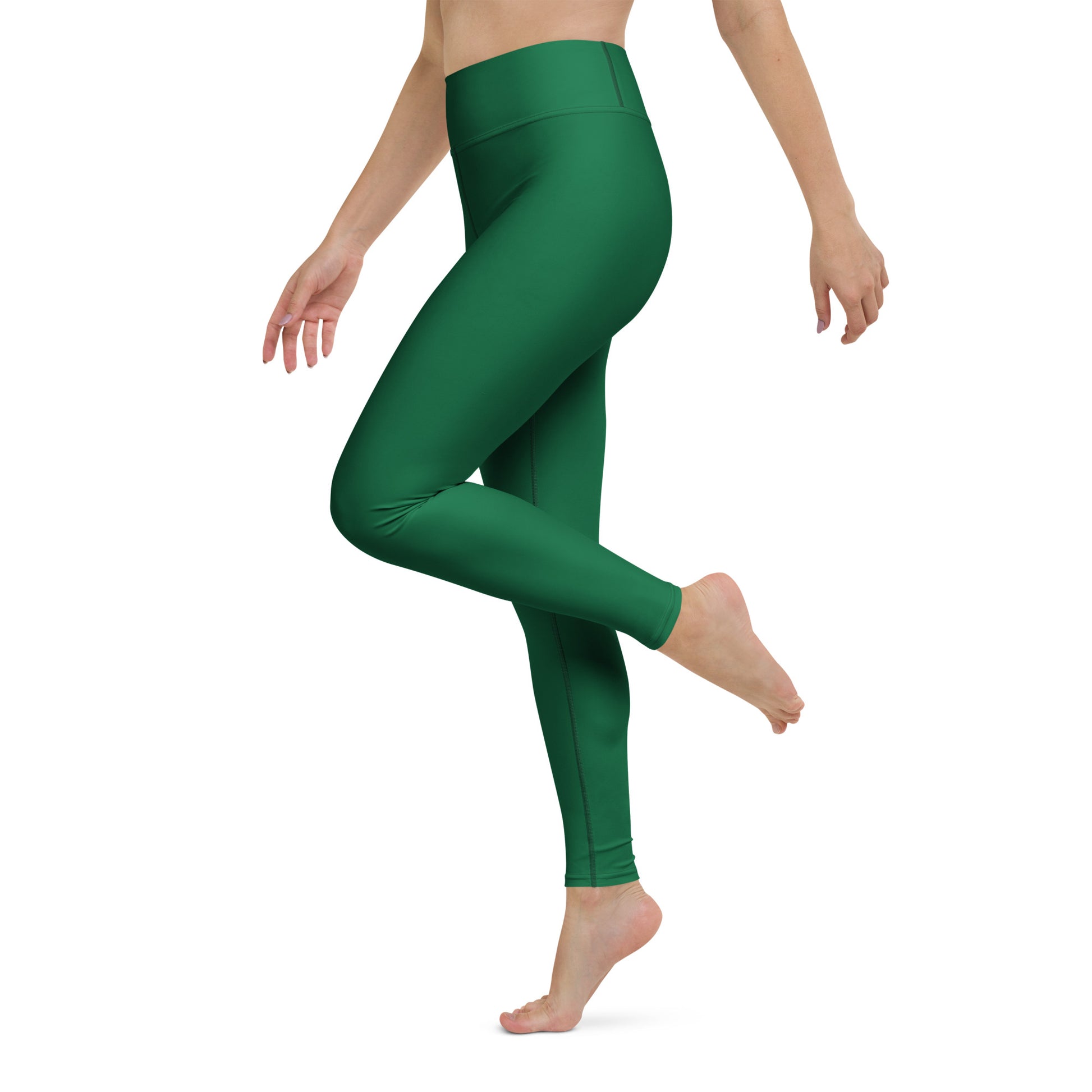 Green High-Rise Yoga Leggings - Activewear Well