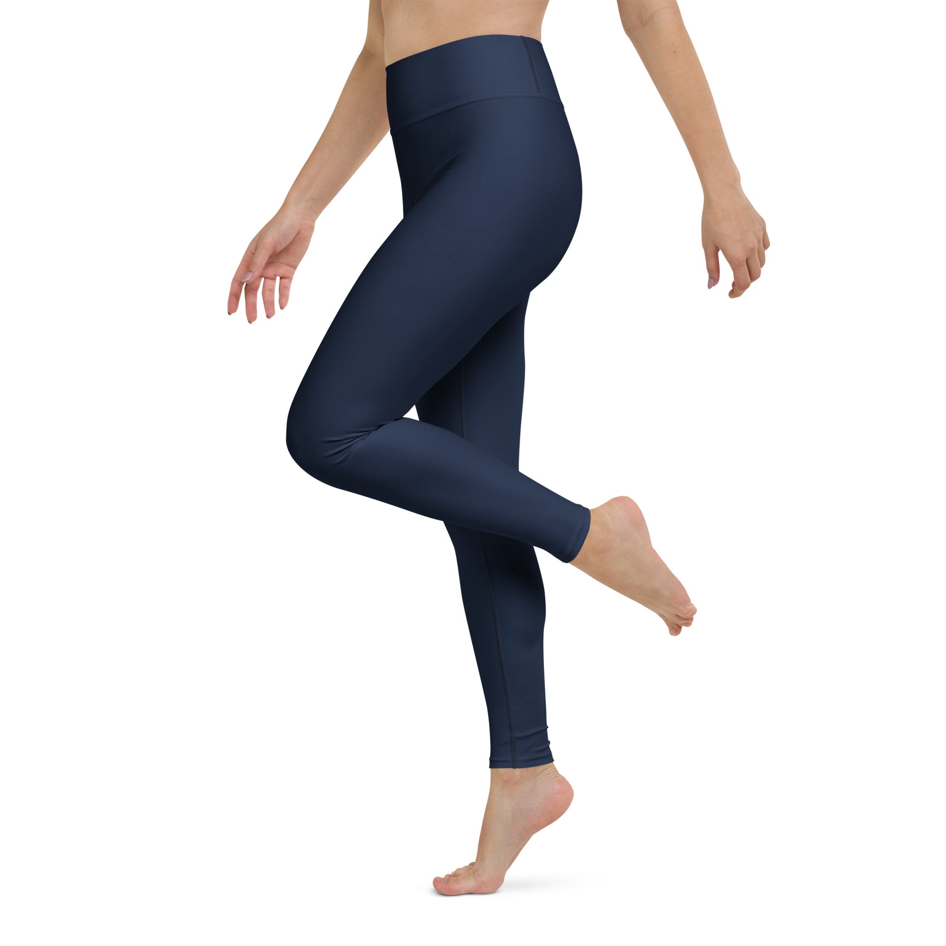 Navy High-Rise Yoga Leggings - Activewear Well