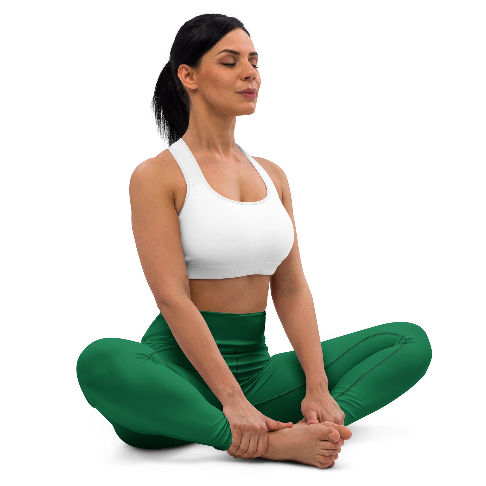 Green High-Rise Yoga Leggings - Activewear Well