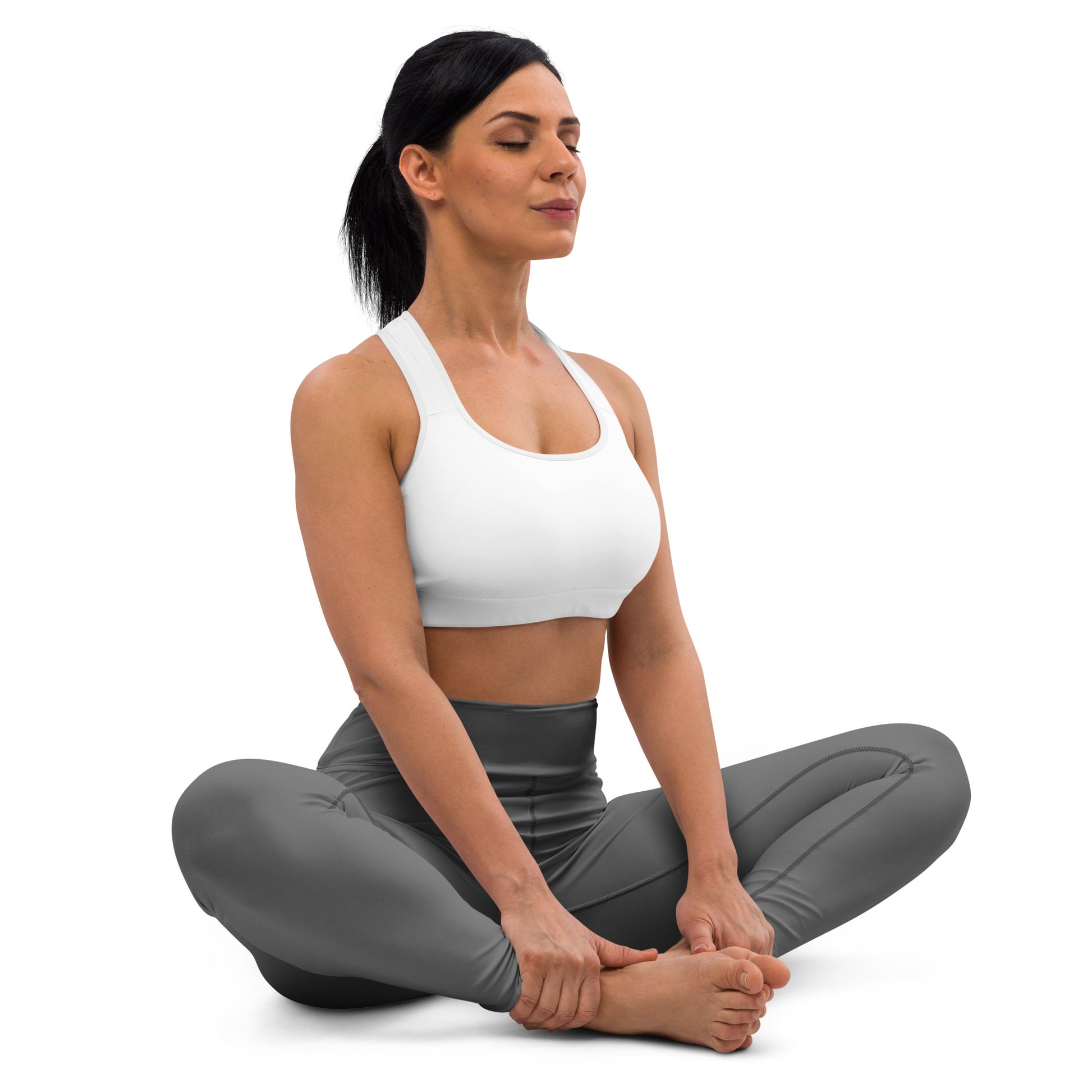 Grey High-Rise Yoga Leggings - Activewear Well
