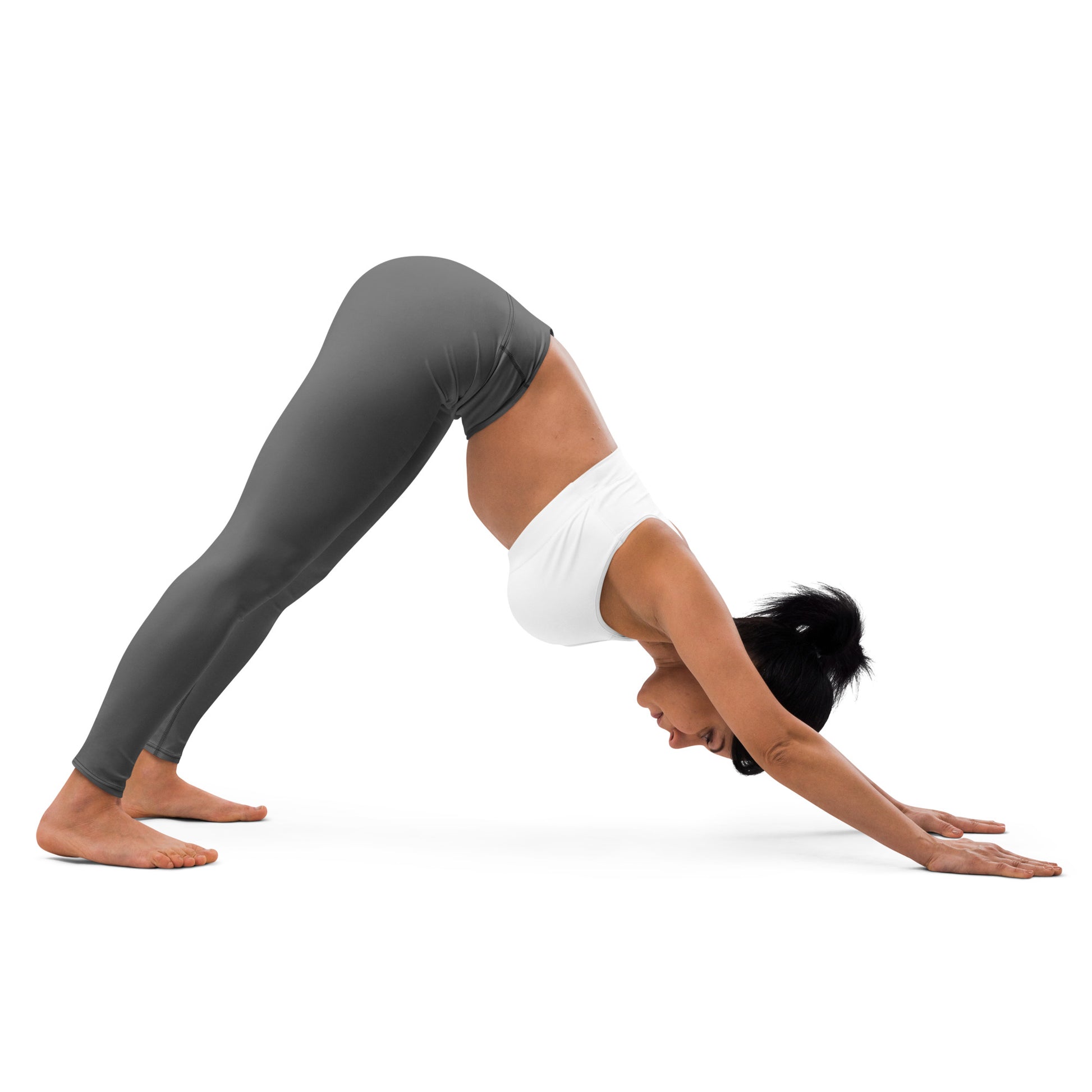 Grey High-Rise Yoga Leggings - Activewear Well