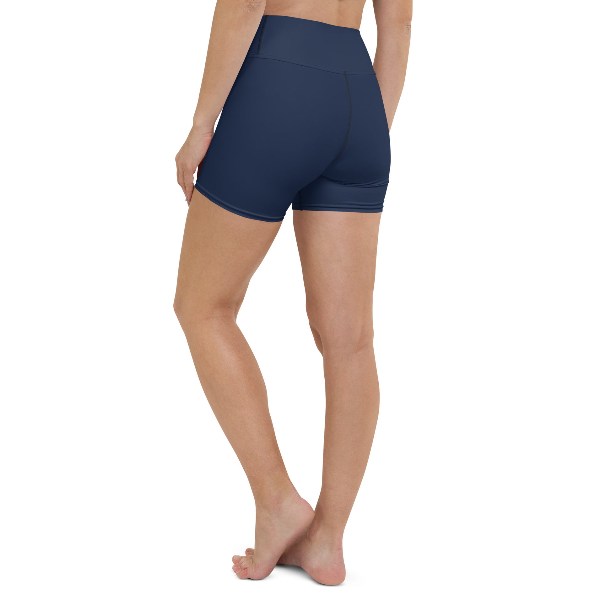 Navy High-Rise Yoga Shorts - Activewear Well
