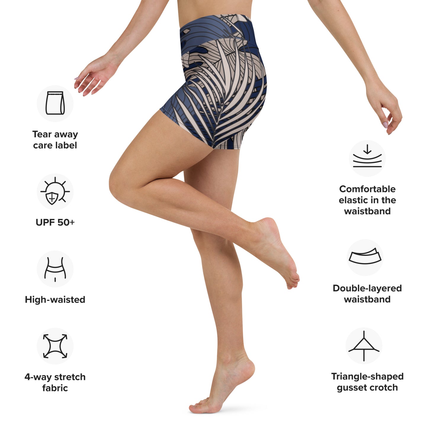 Luna High-Rise Yoga Shorts - Activewear Well