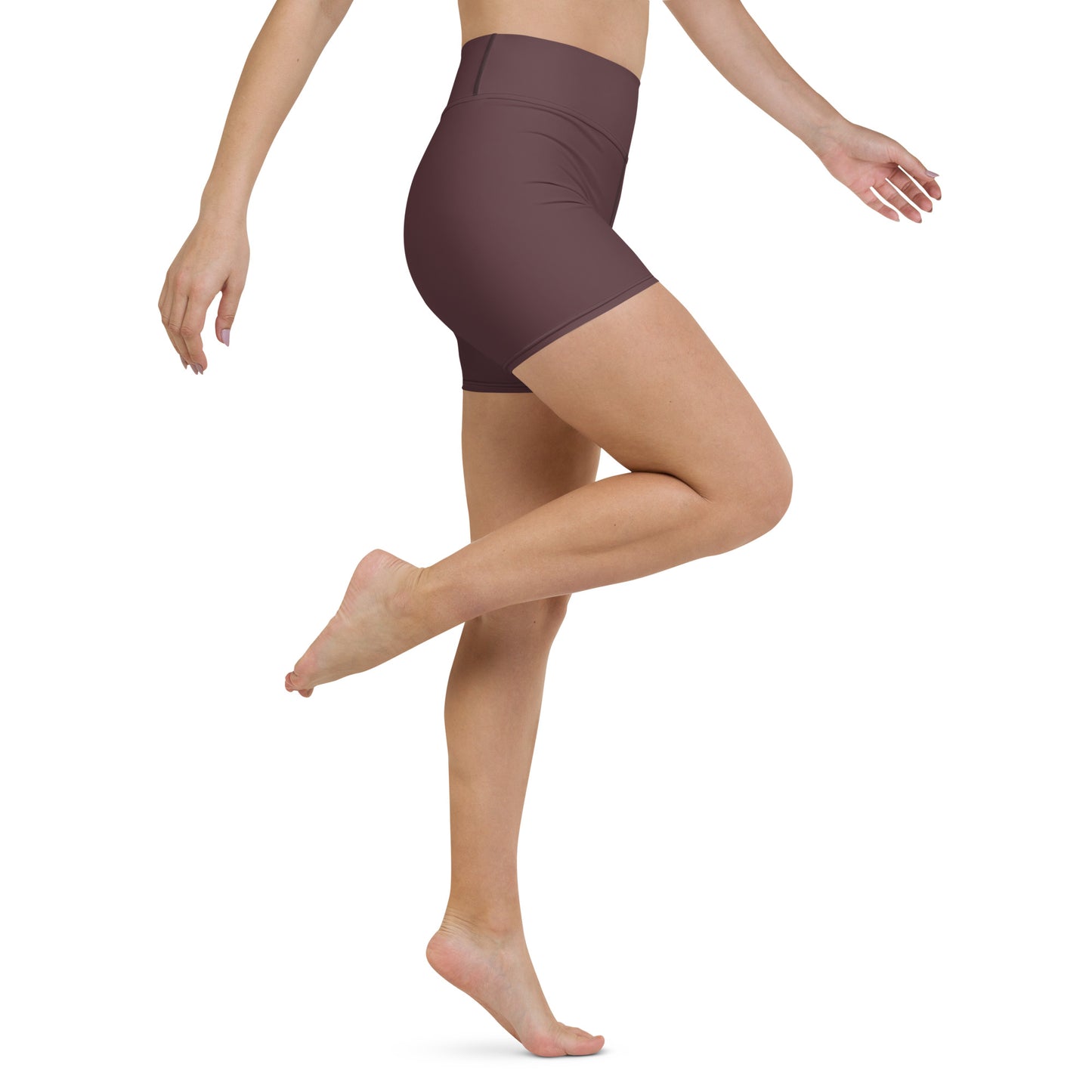 Espresso High-Rise Yoga Shorts - Activewear Well