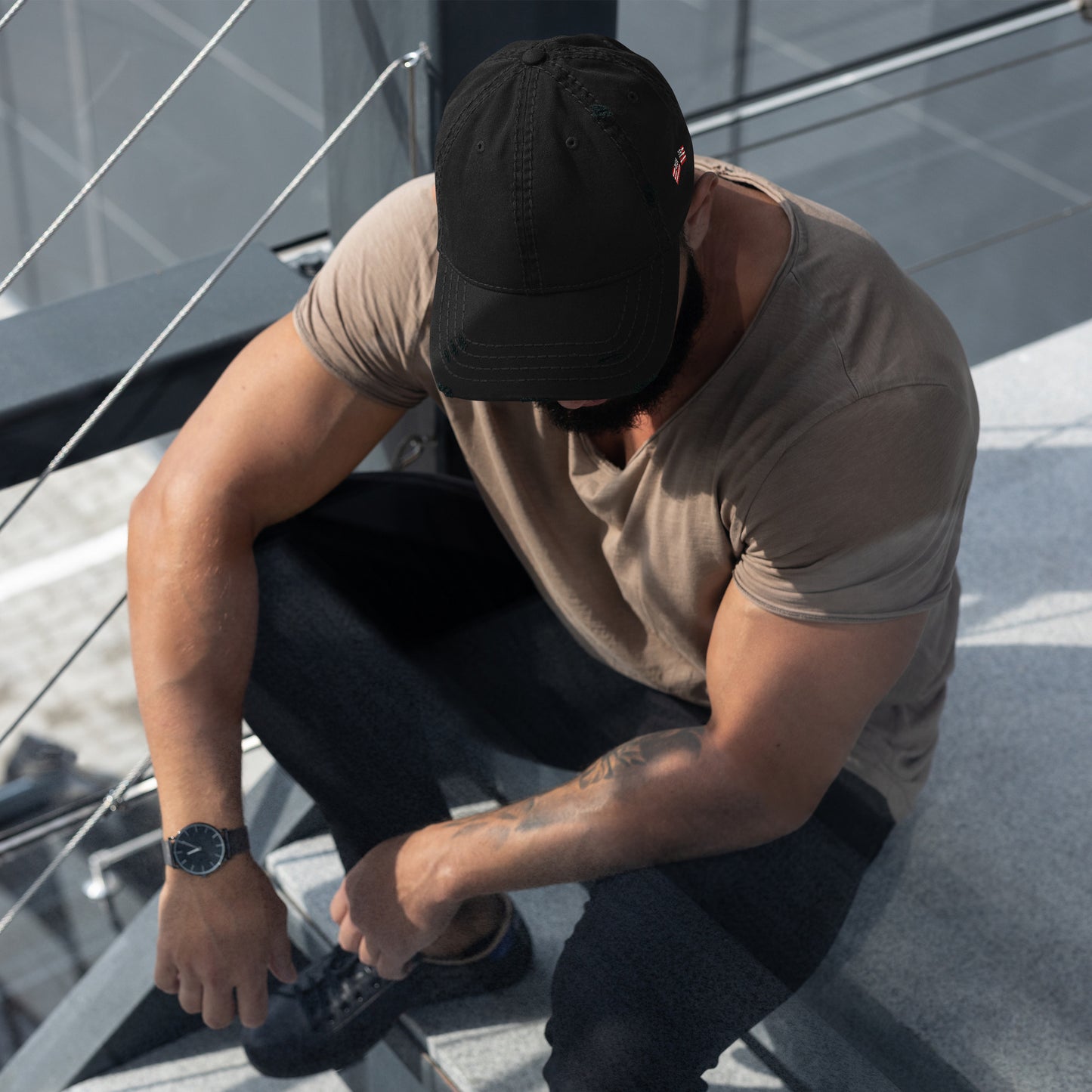 Distressed Dad Hat - Activewear Well