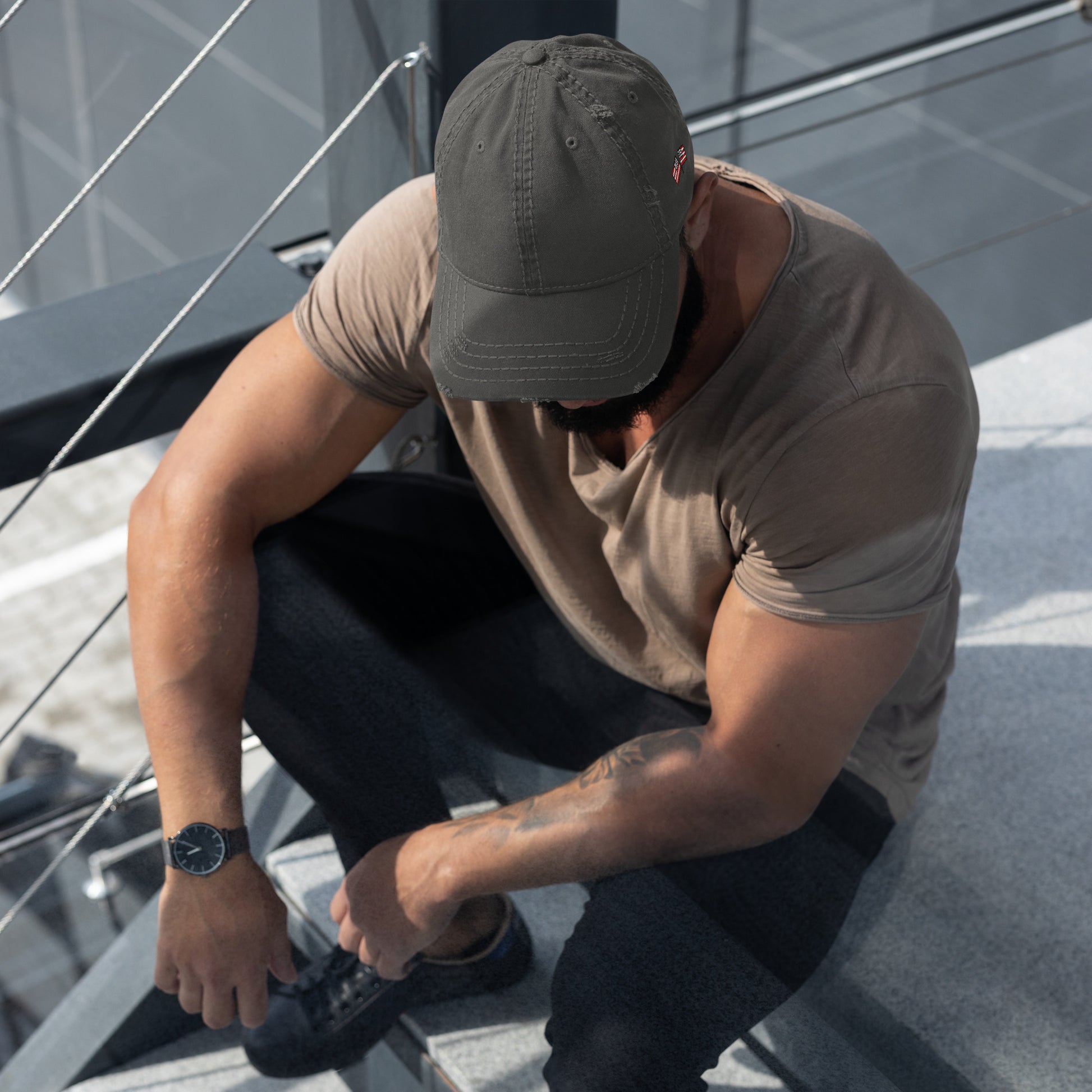 Distressed Dad Hat - Activewear Well