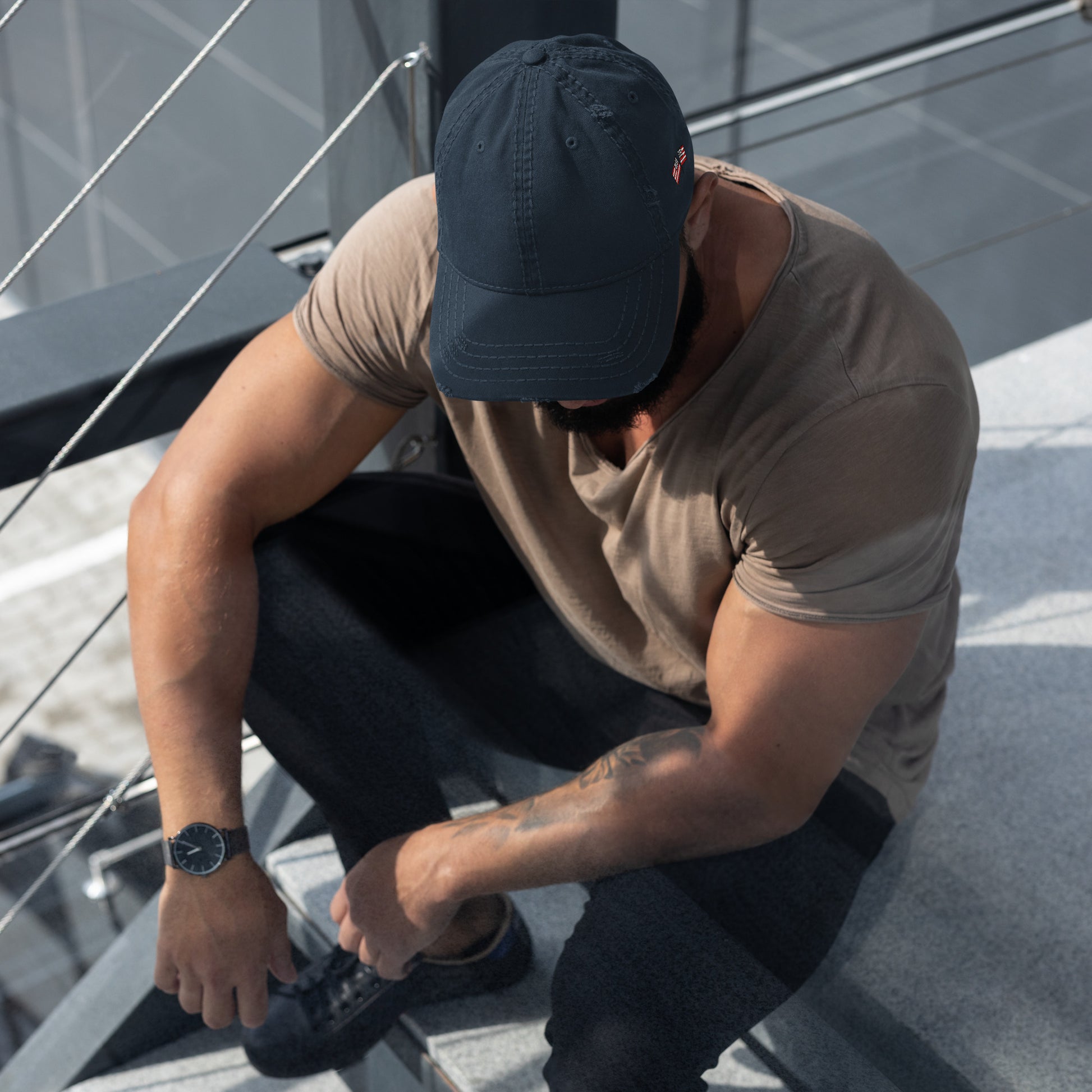 Distressed Dad Hat - Activewear Well