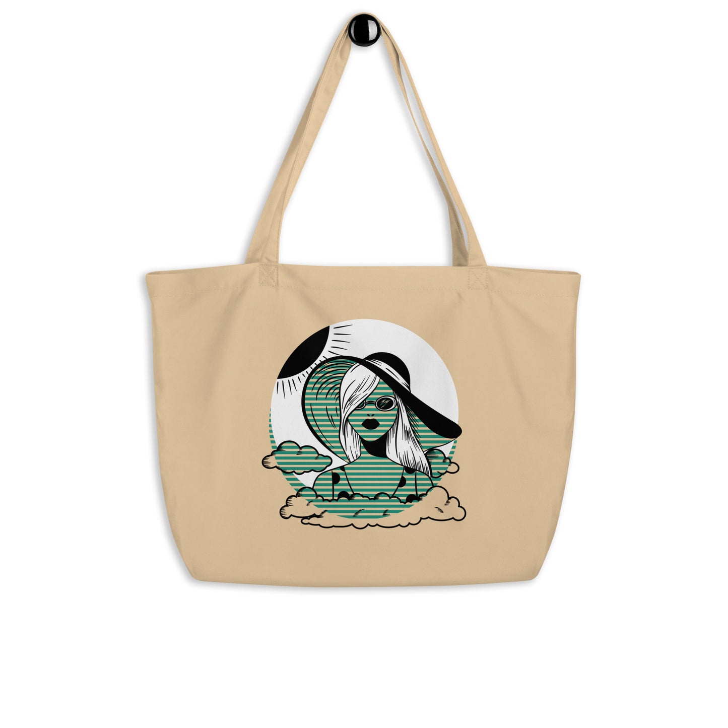 100% Large Organic Coton Tote Bag - Activewear Well
