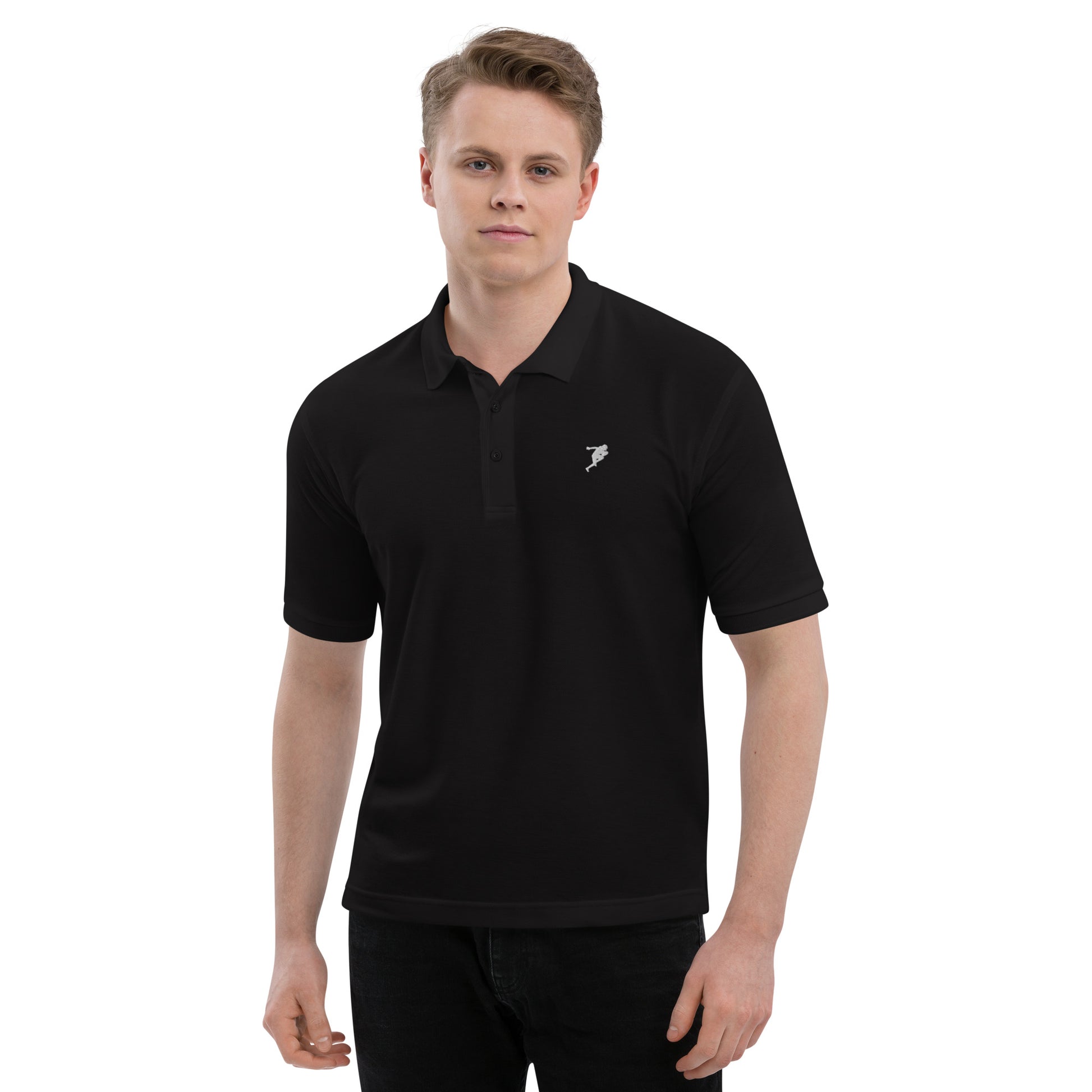 American Football Men's Premium Polo Shirt - Activewear Well