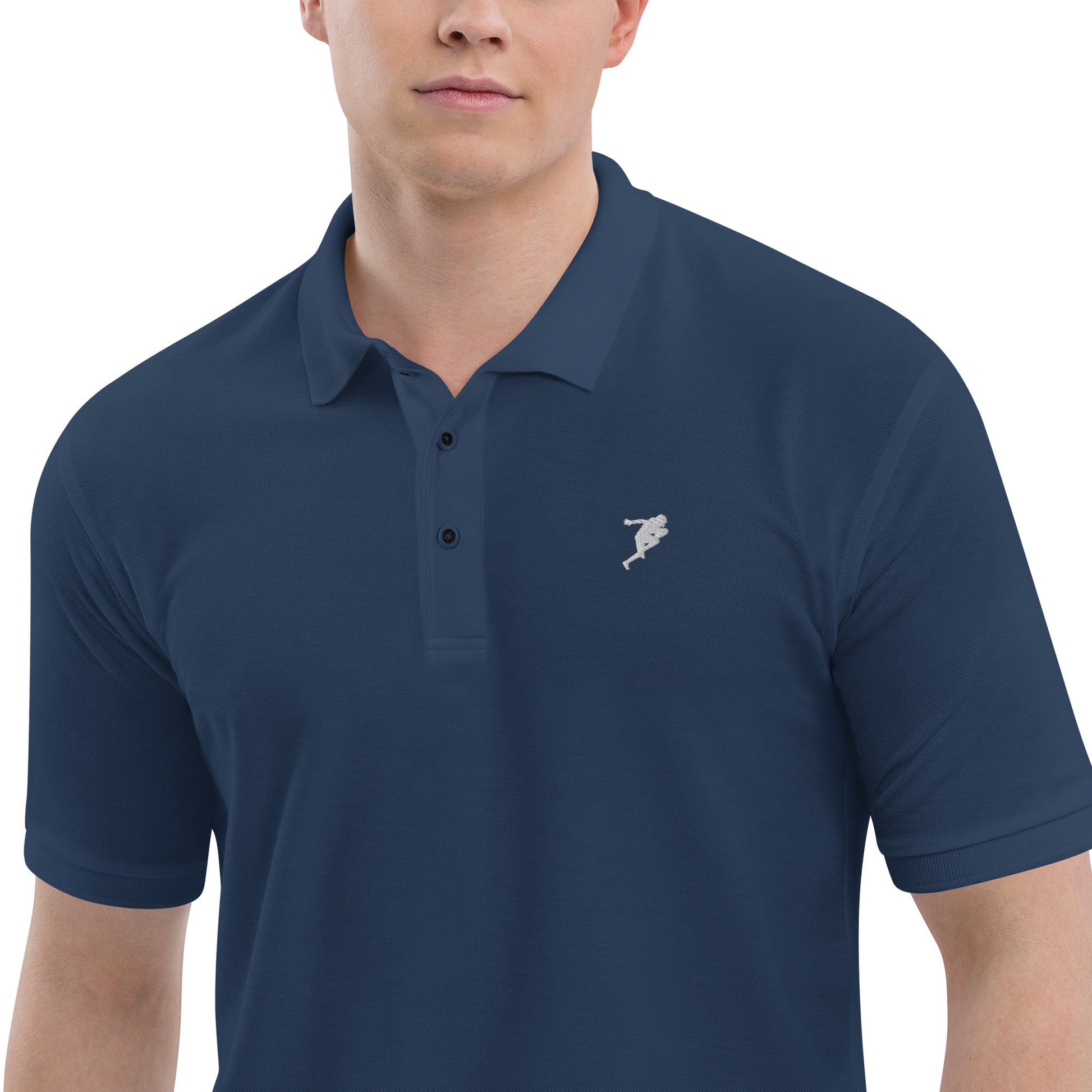 American Football Men's Premium Polo Shirt - Activewear Well