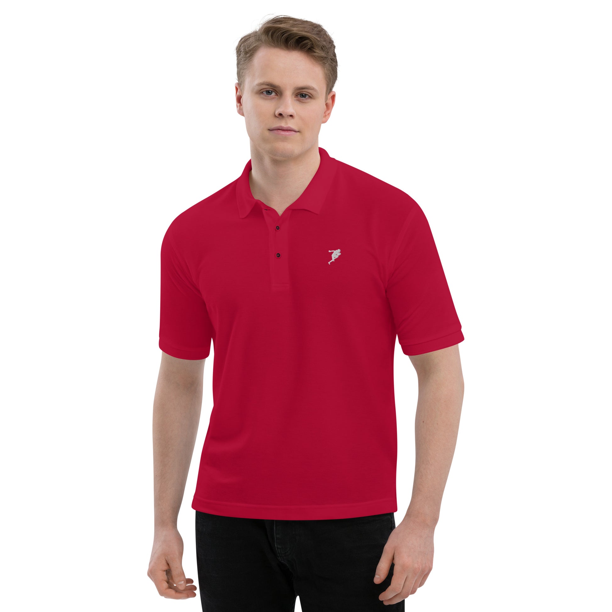American Football Men's Premium Polo Shirt - Activewear Well