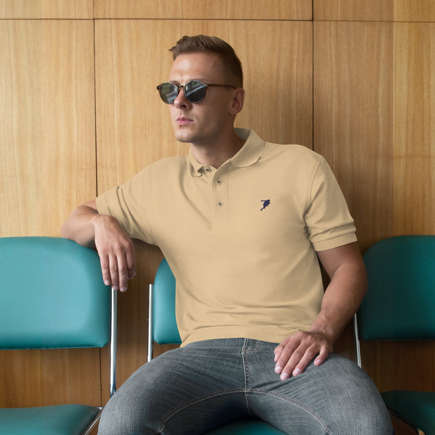 American Football Men's Premium Polo - Activewear Well