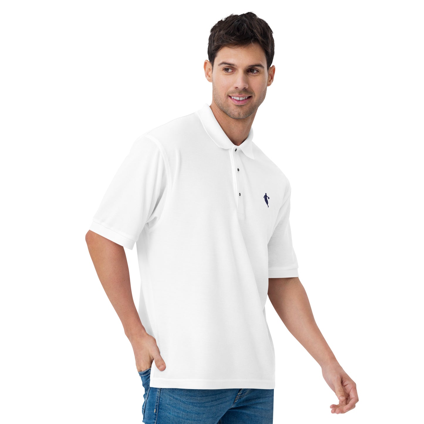 Basketball Player Men's Premium Polo