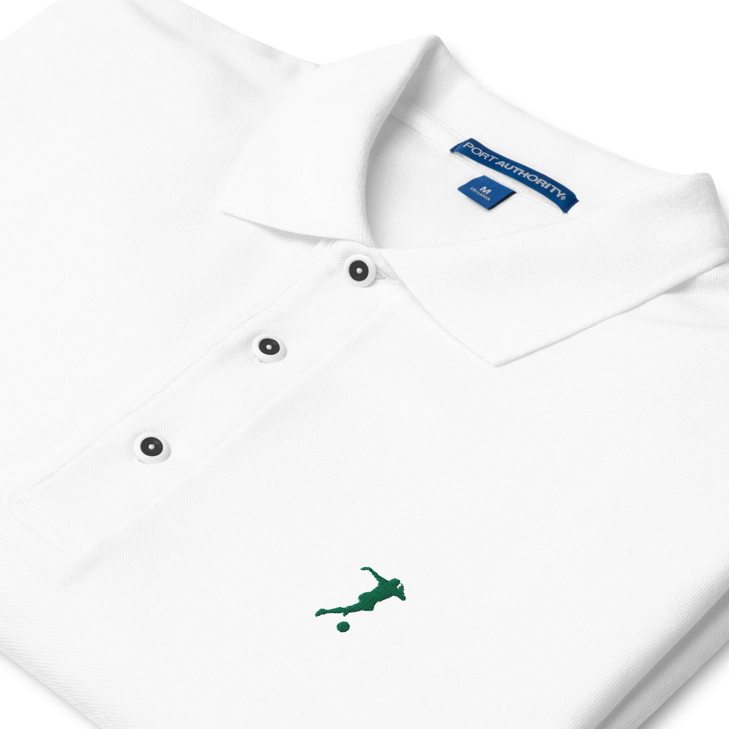 Soccer Player Men's Premium Polo - Activewear Well