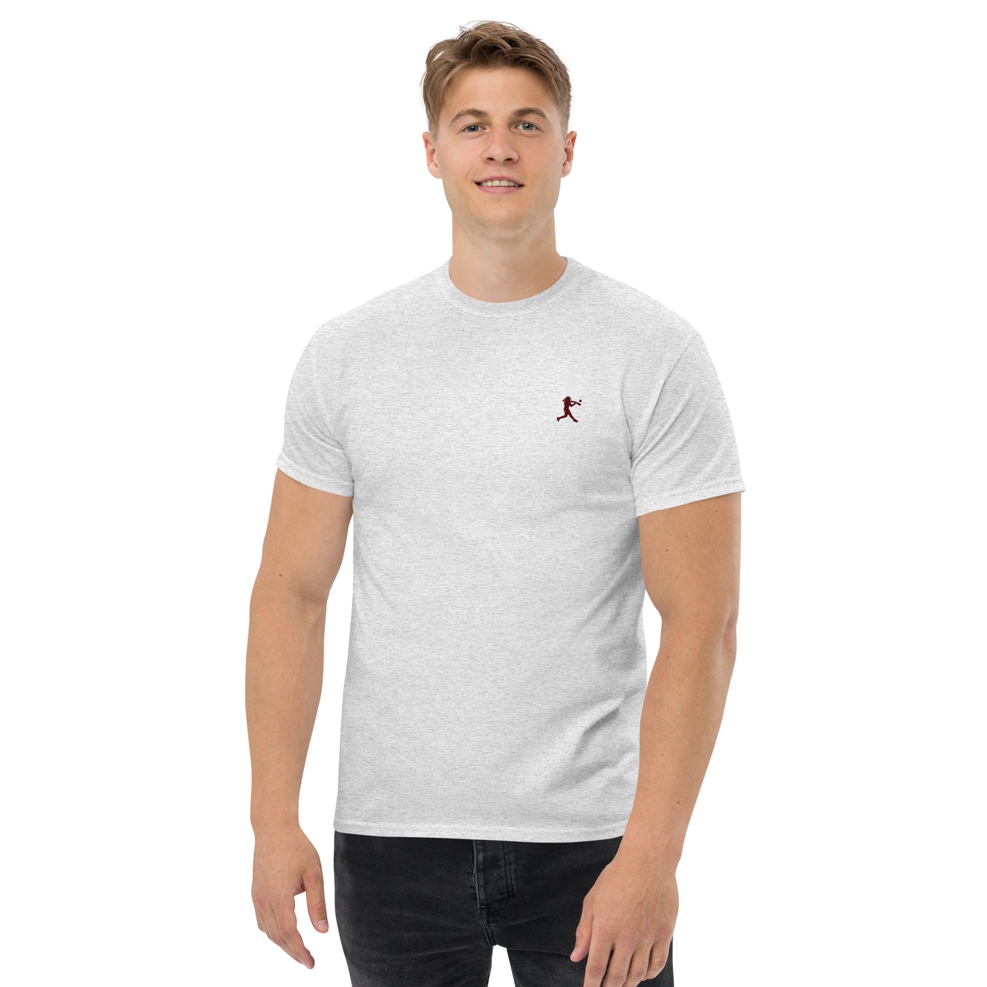 Baseball Player Men's Cotton T-Shirt - Activewear Well
