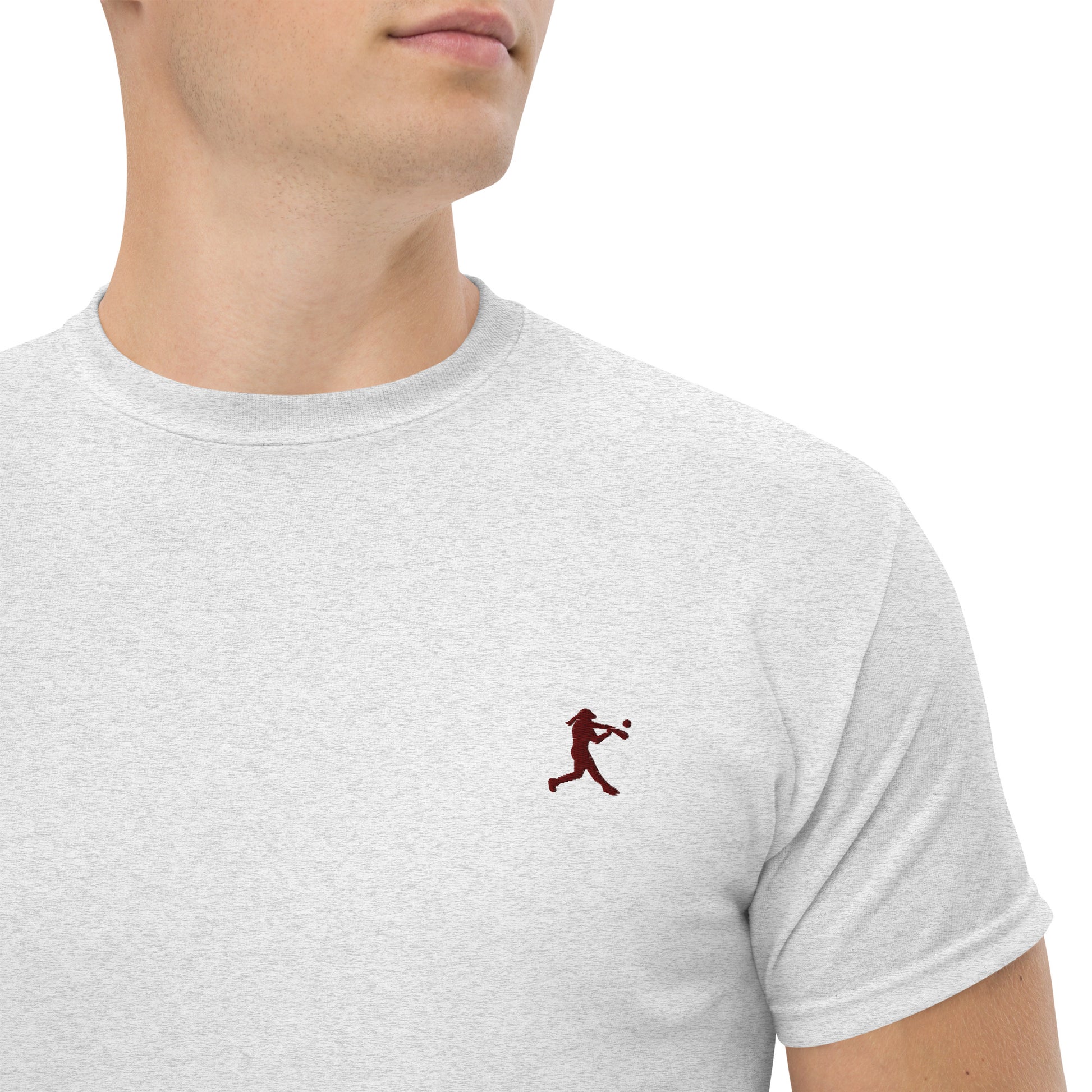 Baseball Player Men's Cotton T-Shirt - Activewear Well