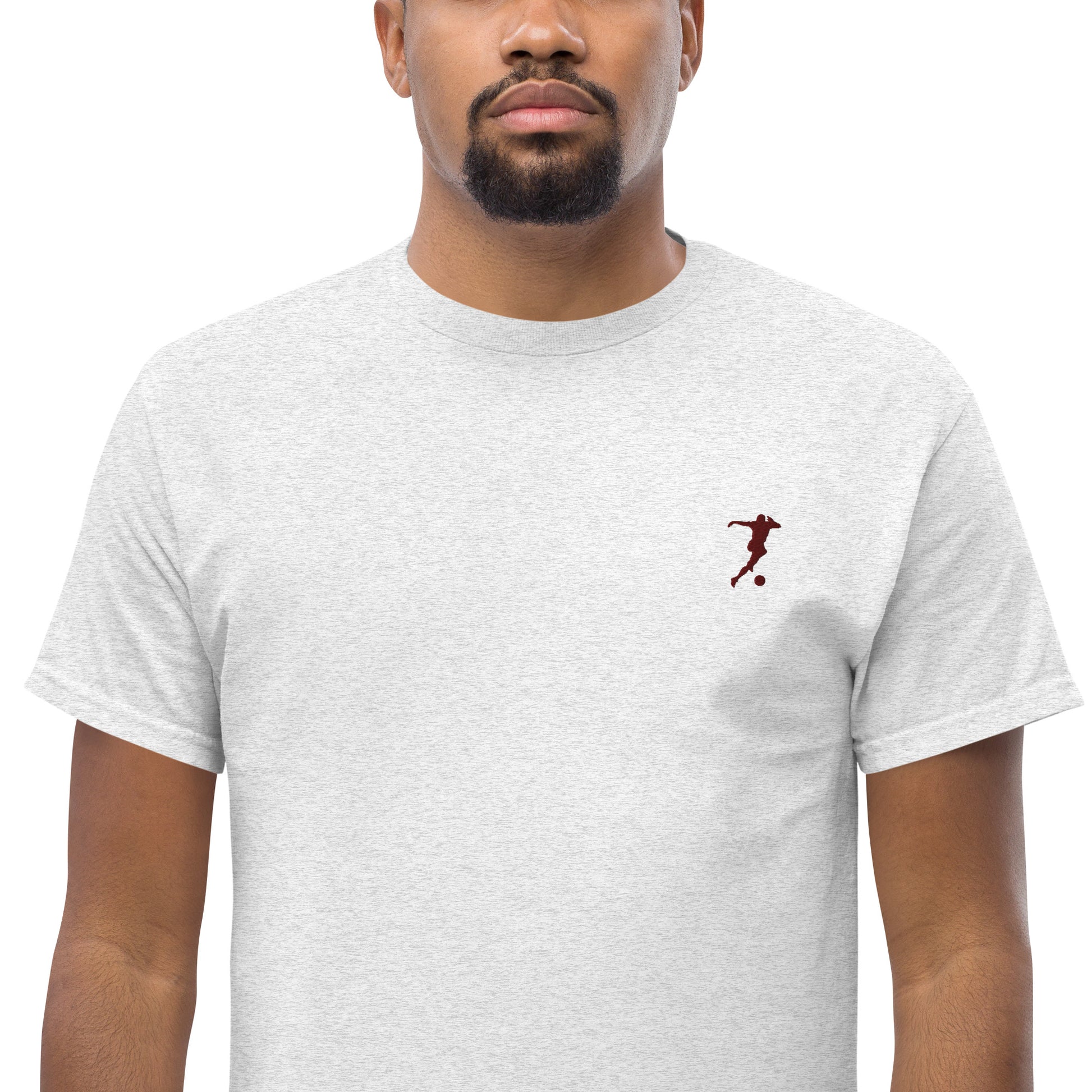 Soccer Player Men's Cotton T-Shirt - Activewear Well
