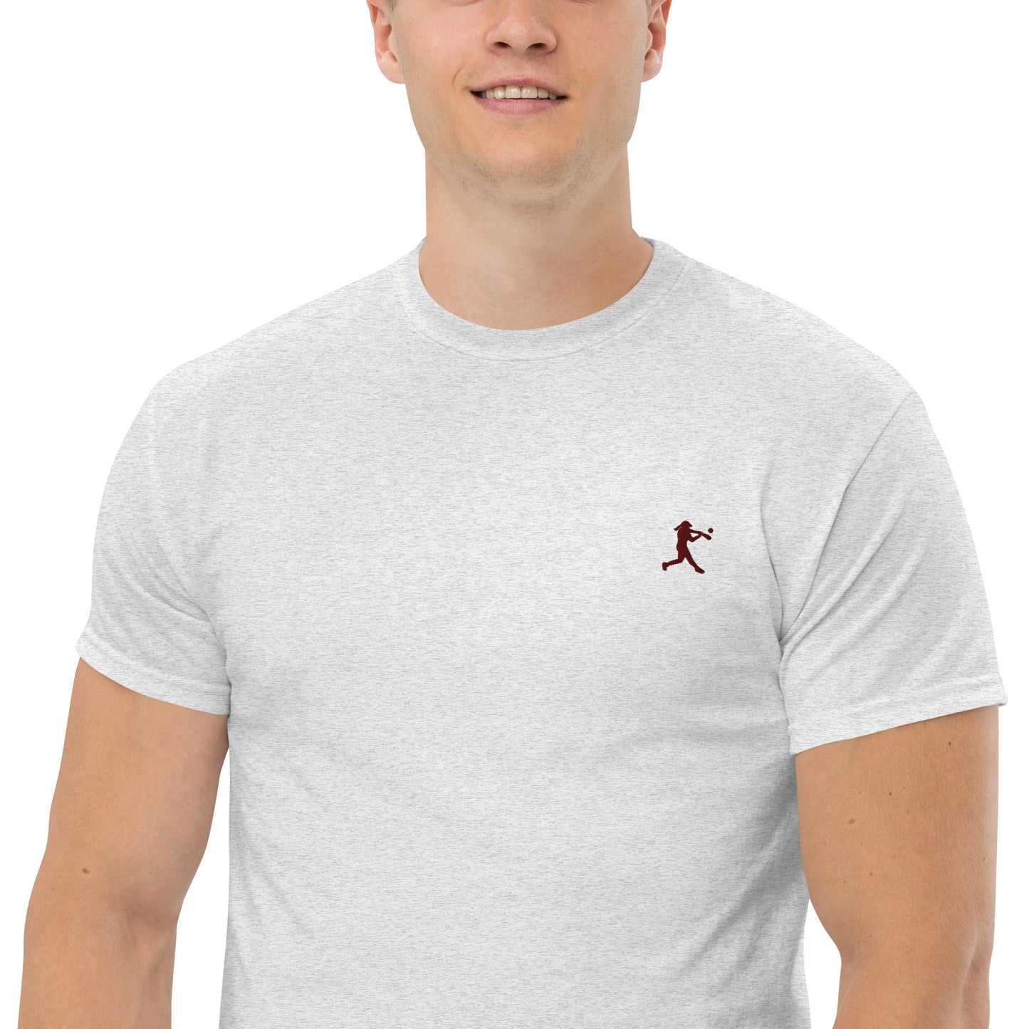 Baseball Player Men's Cotton T-Shirt - Activewear Well