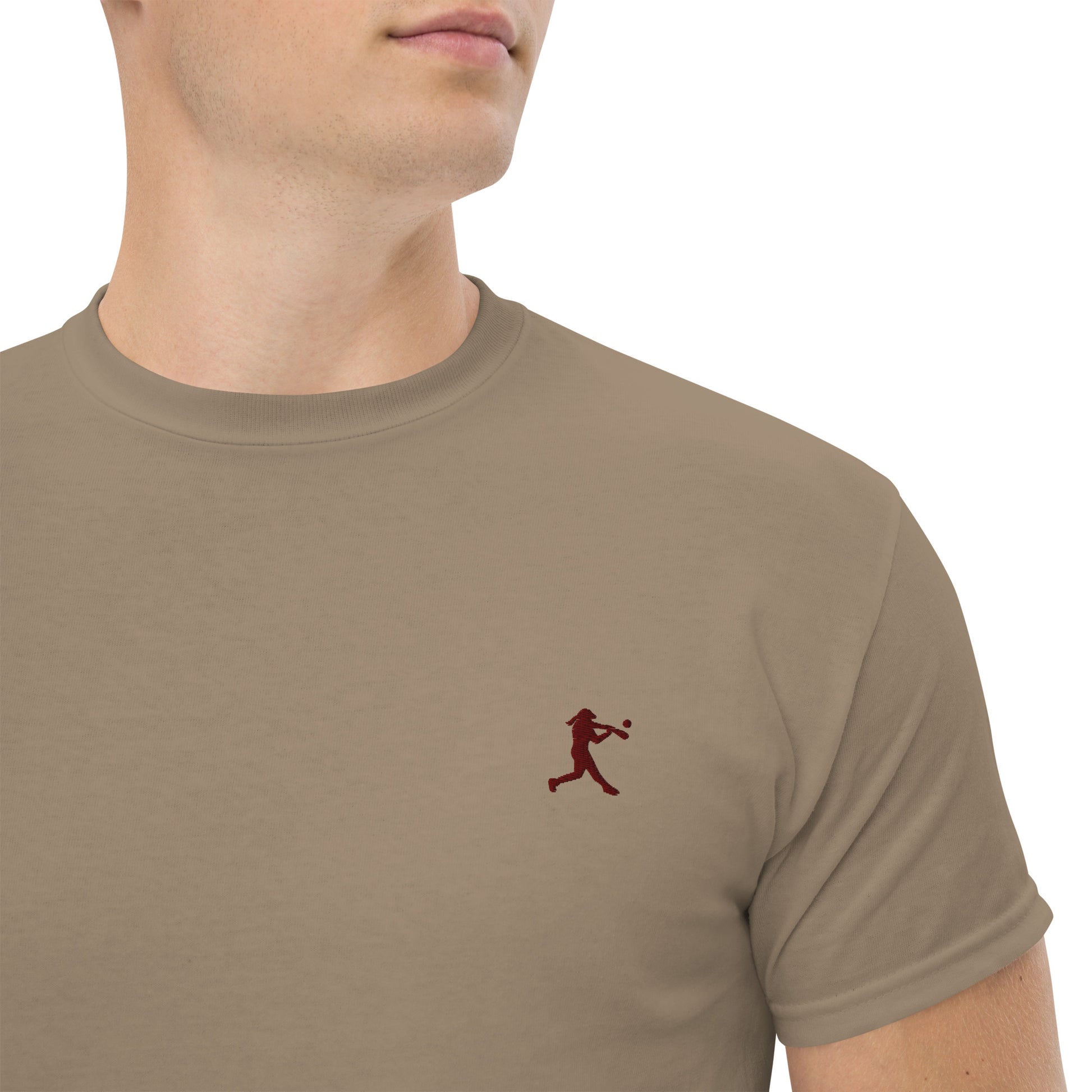 Baseball Player Men's Cotton T-Shirt - Activewear Well