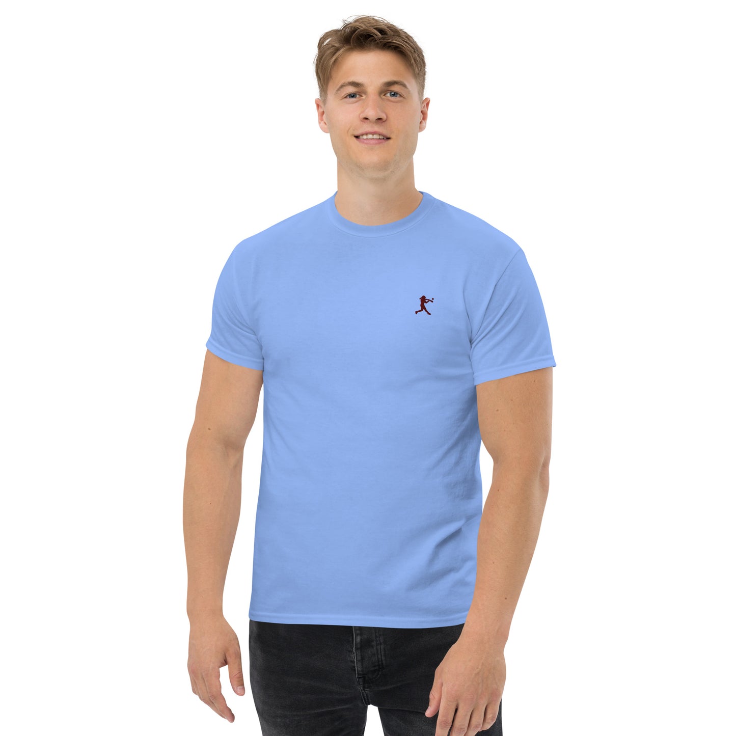 Baseball Player Men's Cotton T-Shirt - Activewear Well