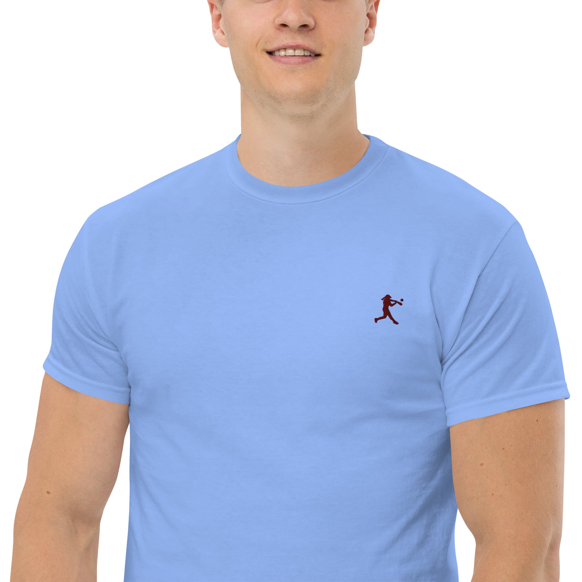 Baseball Player Men's Cotton T-Shirt - Activewear Well