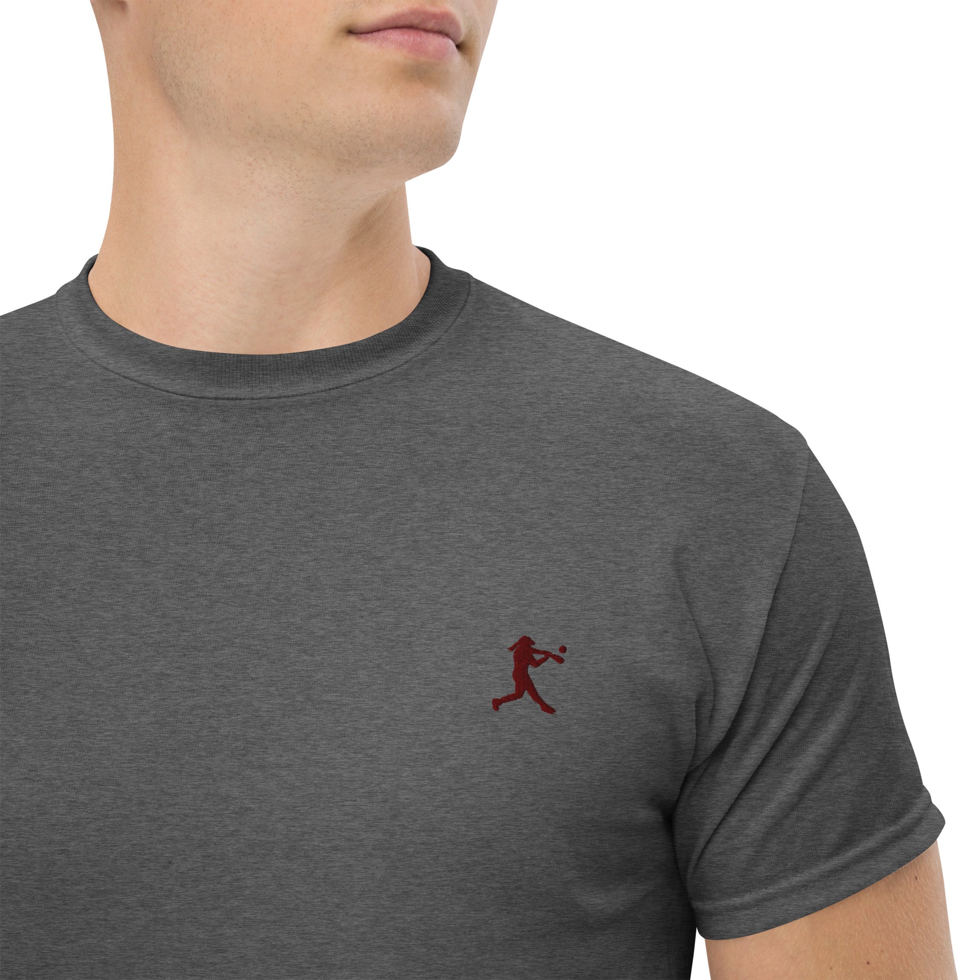 Baseball Player Men's Cotton T-Shirt - Activewear Well