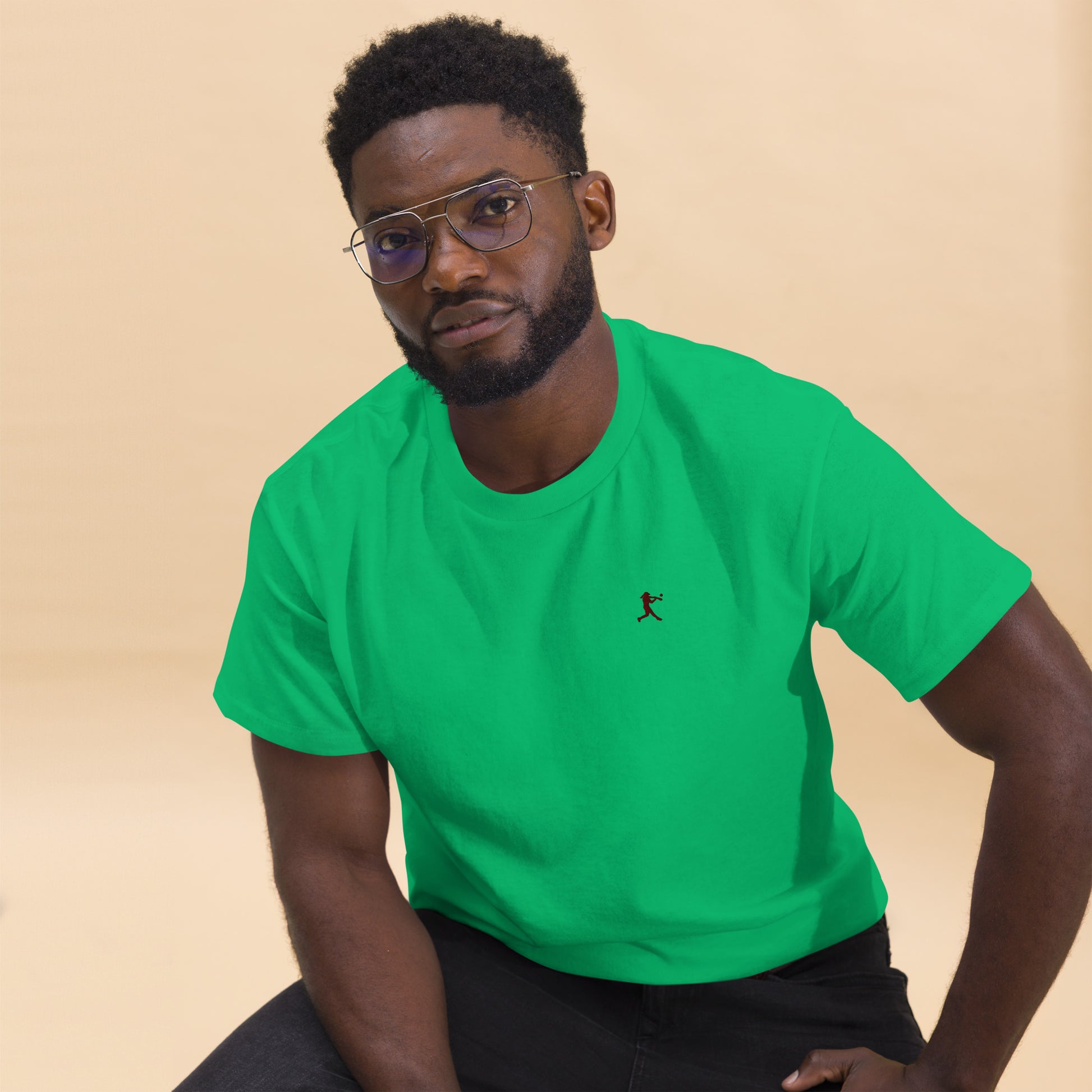 Baseball Player Men's Cotton T-Shirt - Activewear Well