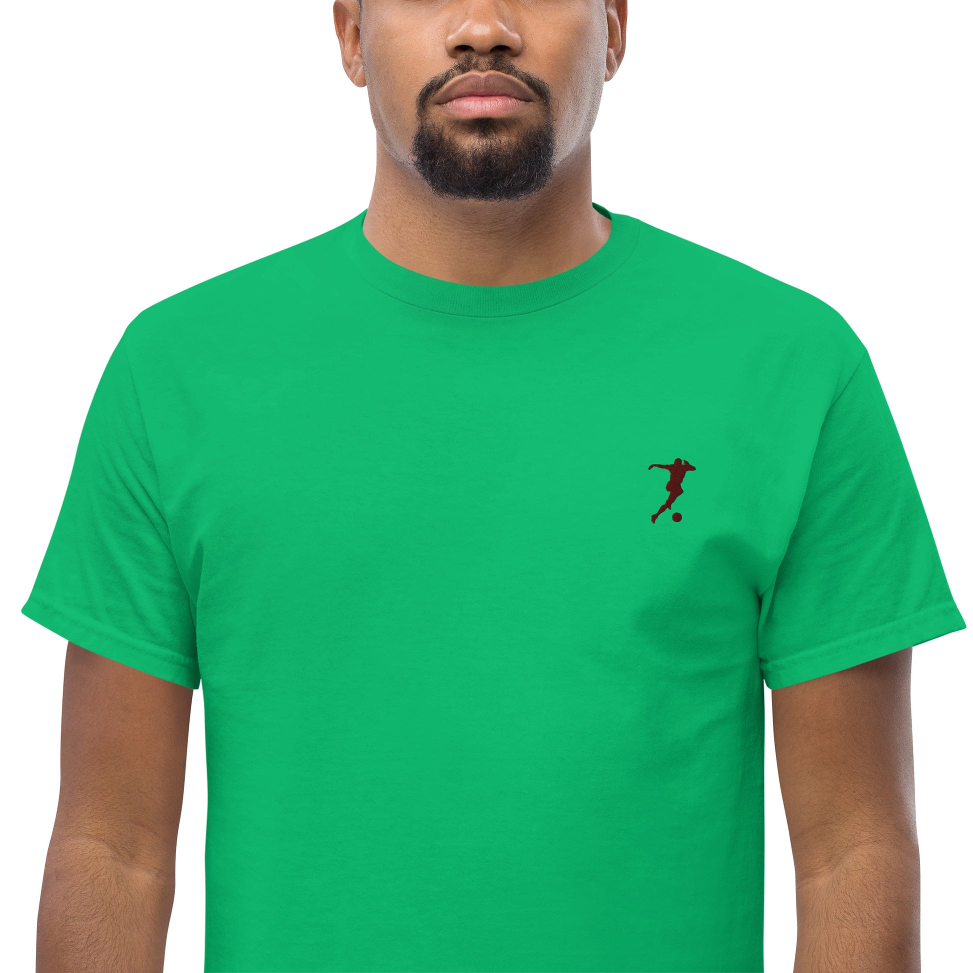 Soccer Player Men's Cotton T-Shirt - Activewear Well