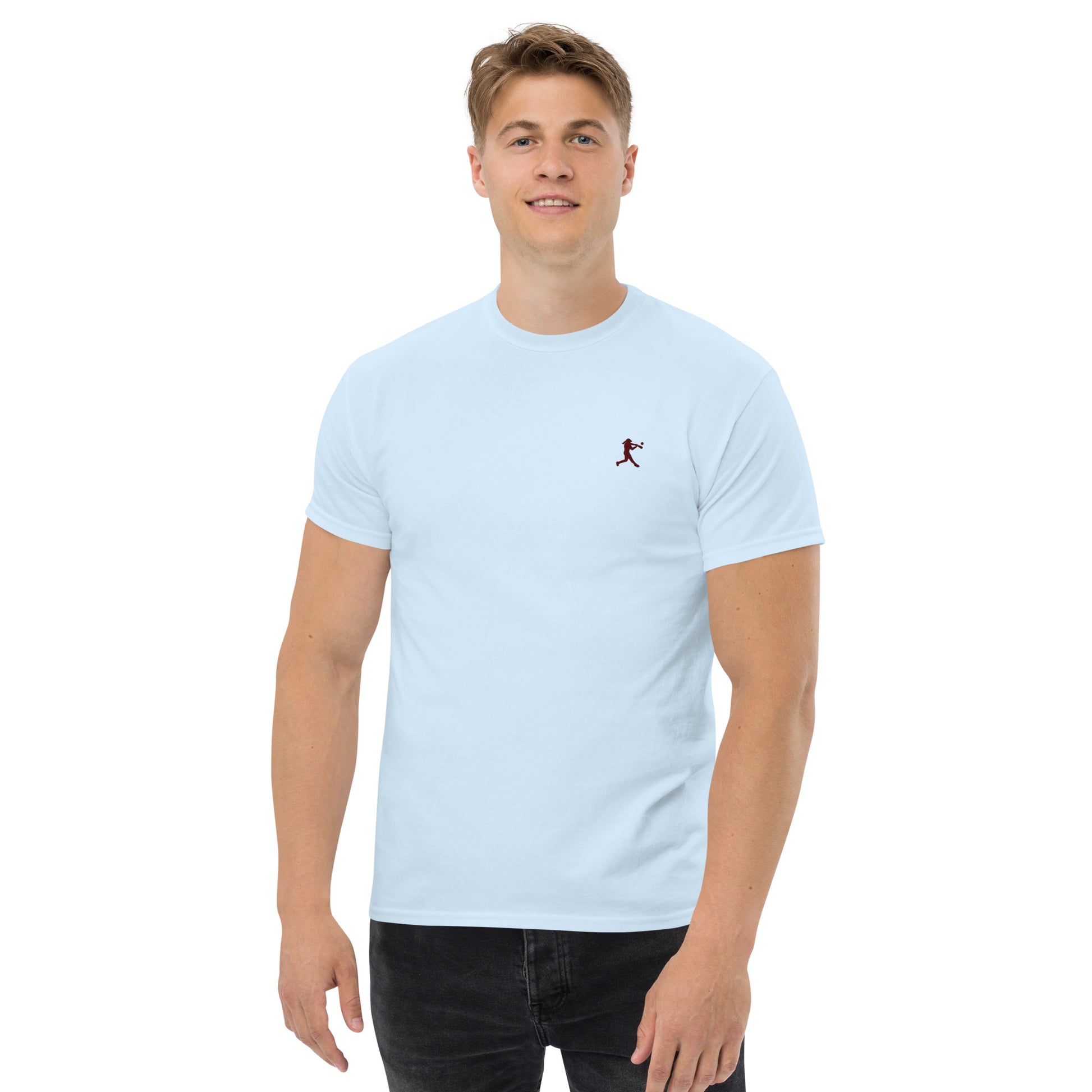 Baseball Player Men's Cotton T-Shirt - Activewear Well