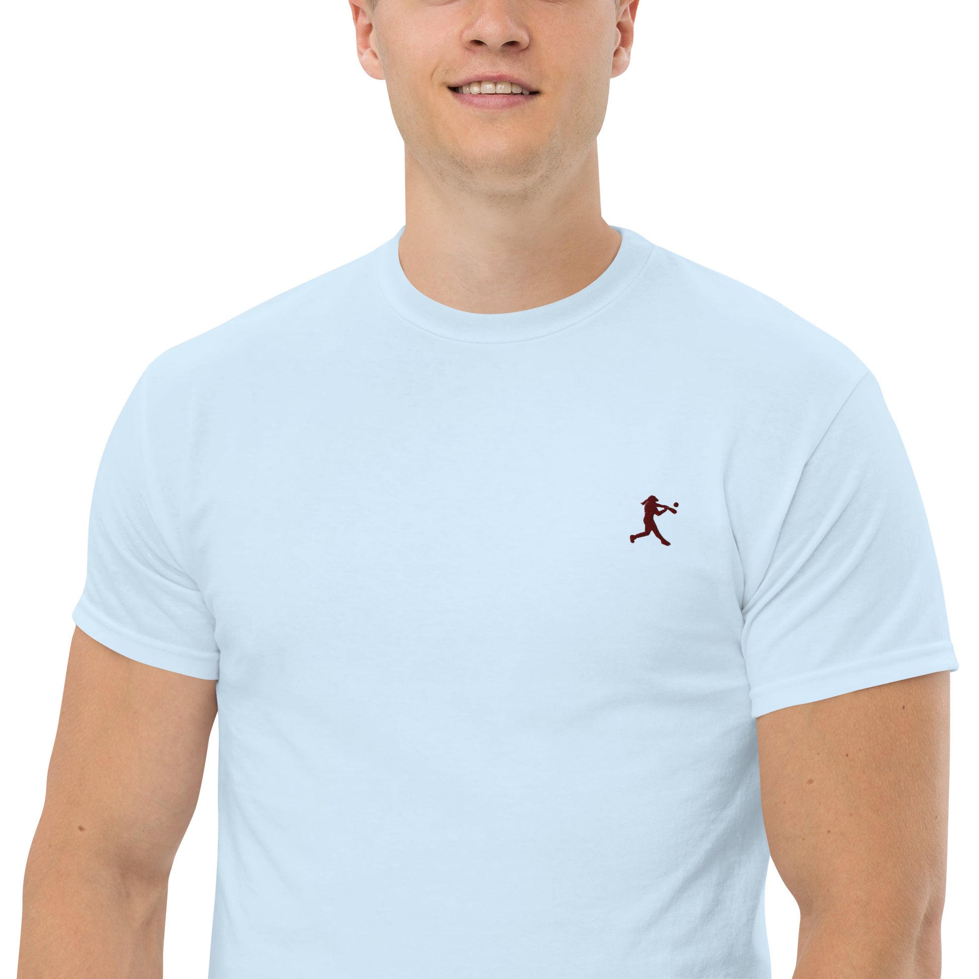 Baseball Player Men's Cotton T-Shirt - Activewear Well