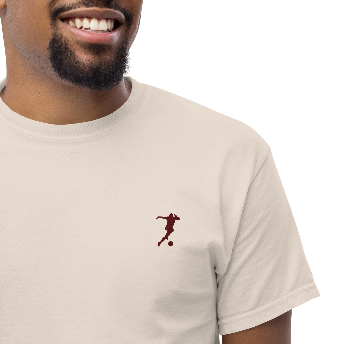 Soccer Player Men's Cotton T-Shirt - Activewear Well