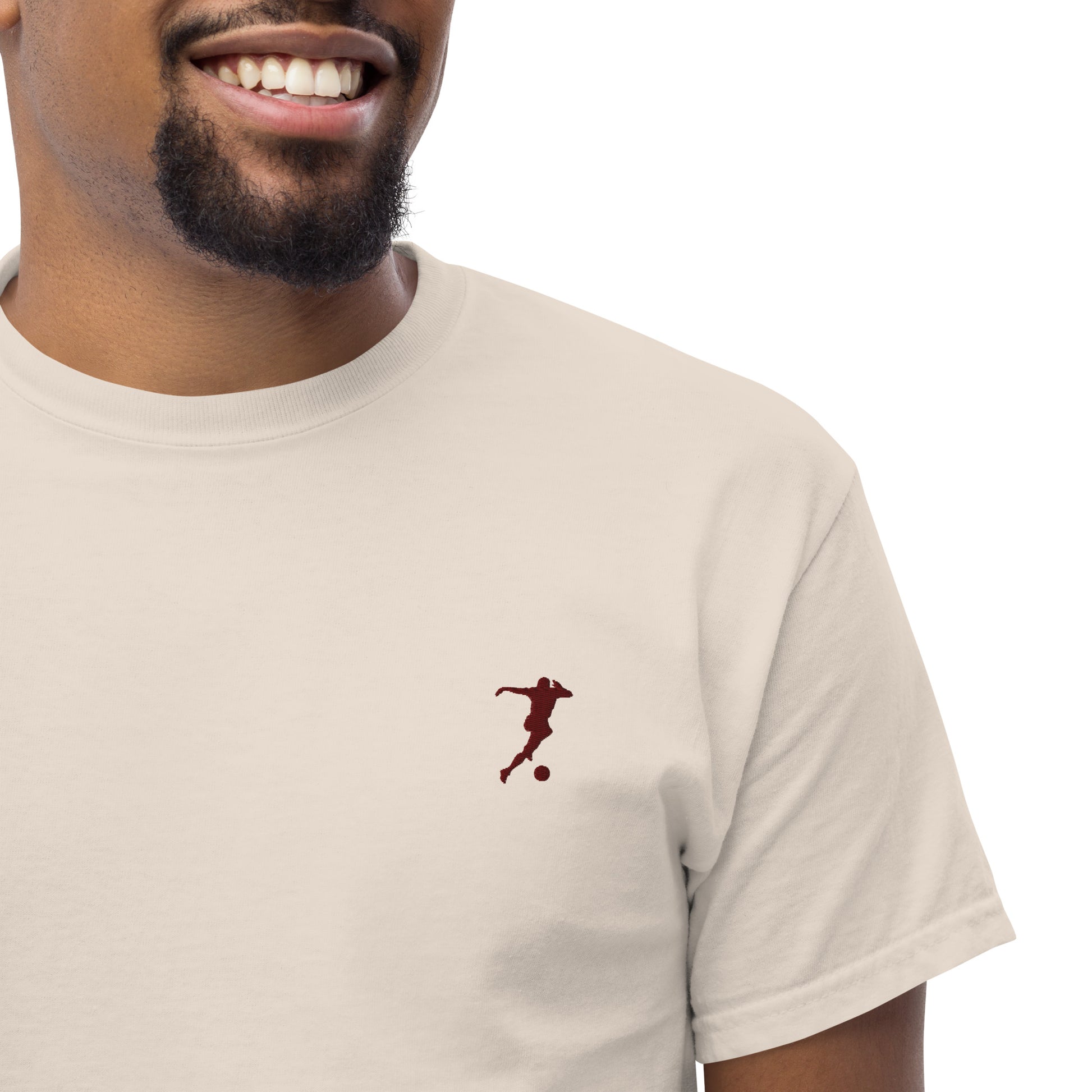 Soccer Player Men's Cotton T-Shirt - Activewear Well