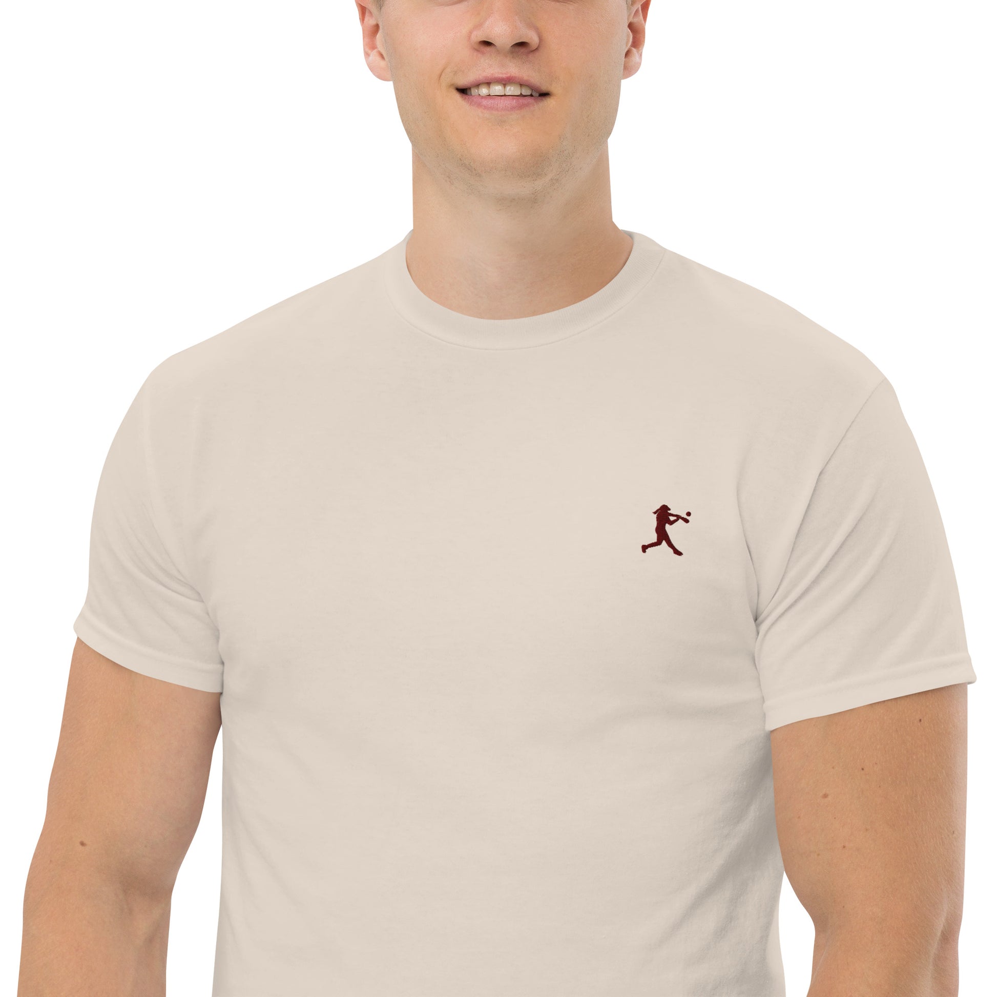 Baseball Player Men's Cotton T-Shirt - Activewear Well