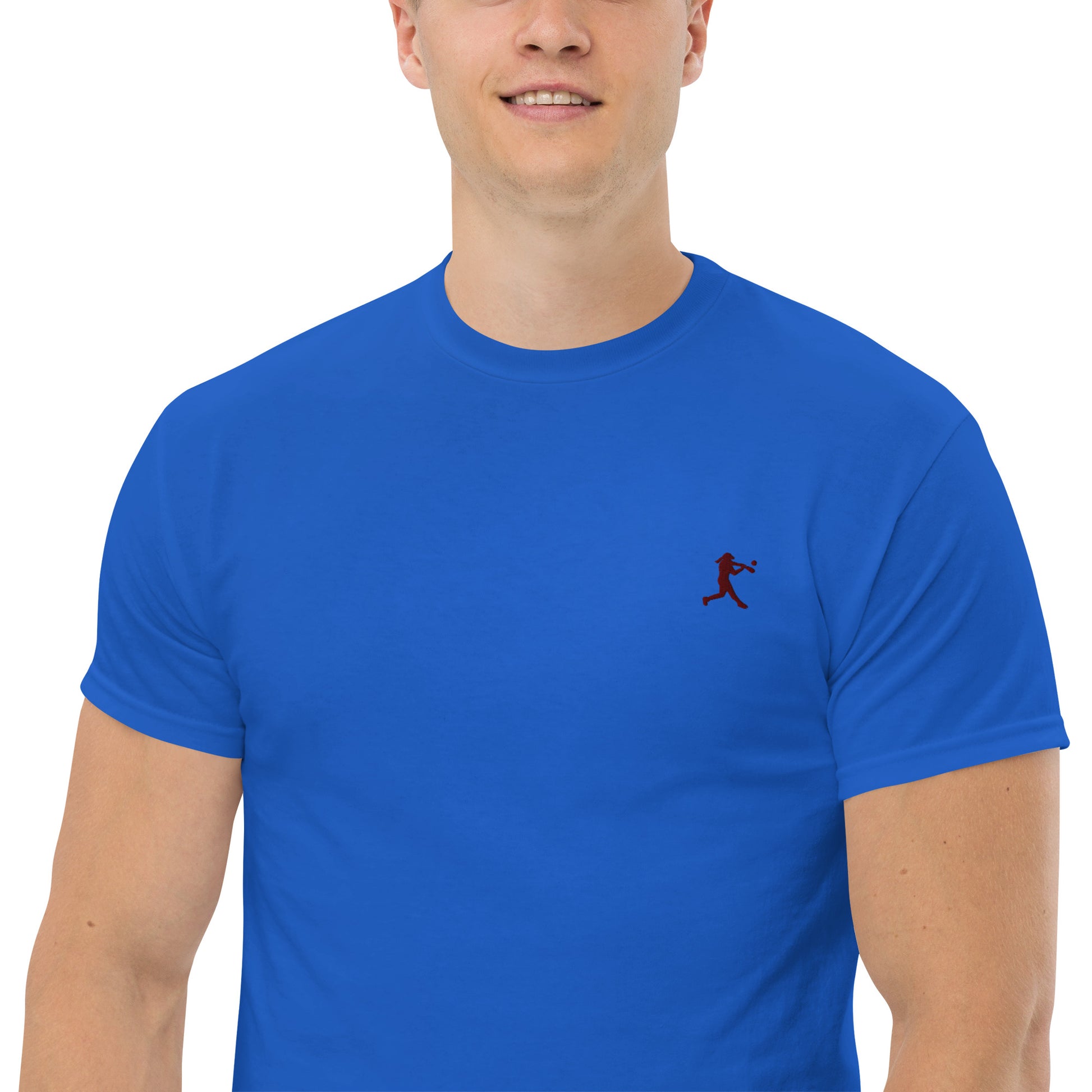 Baseball Player Men's Cotton T-Shirt - Activewear Well