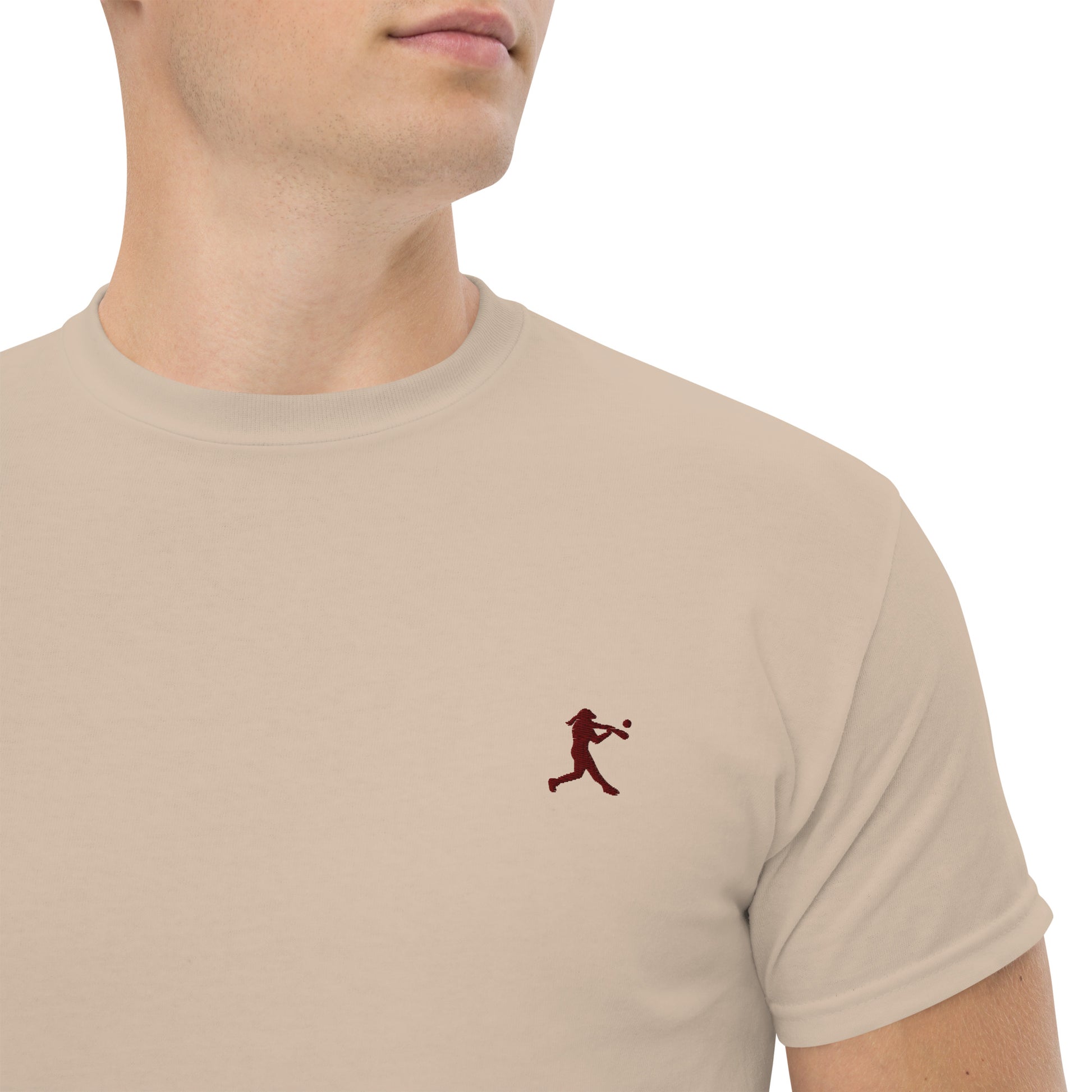 Baseball Player Men's Cotton T-Shirt - Activewear Well