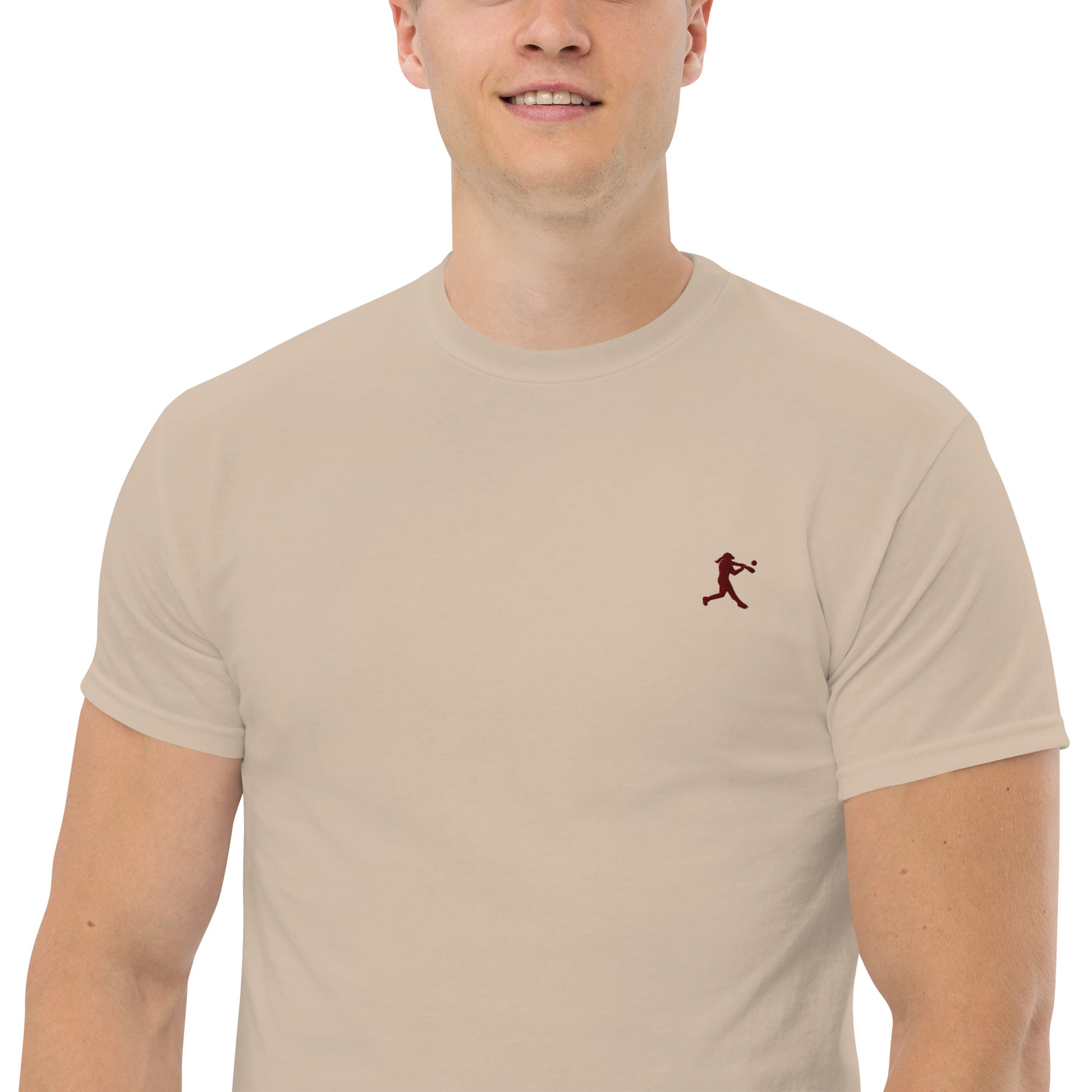 Baseball Player Men's Cotton T-Shirt - Activewear Well