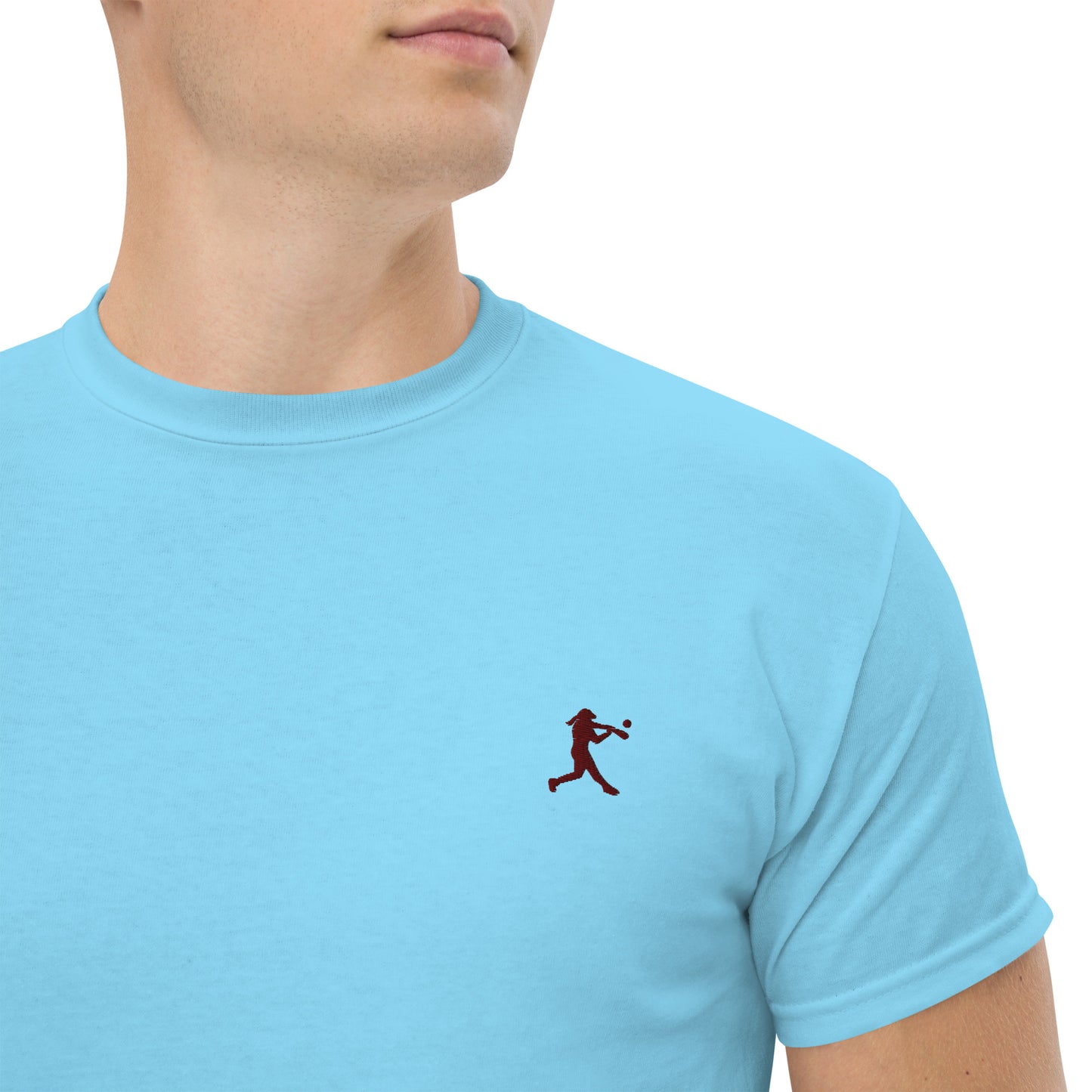 Baseball Player Men's Cotton T-Shirt - Activewear Well